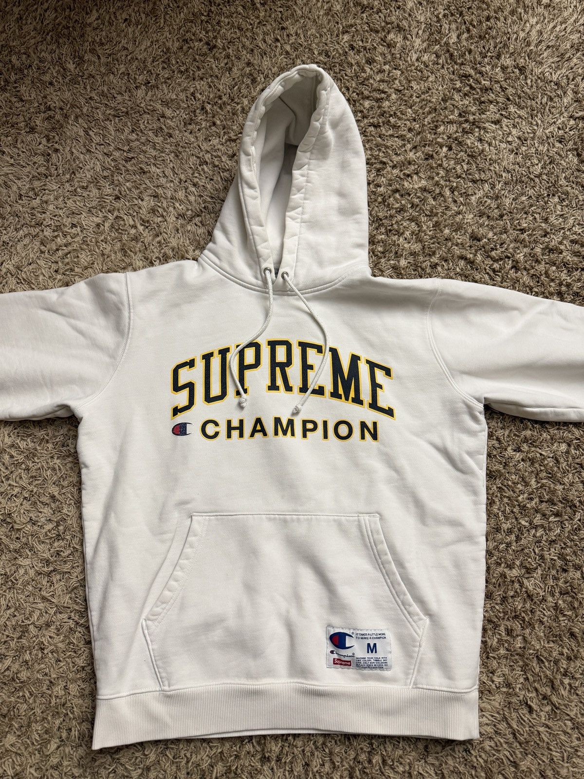 Champion × Supreme Supreme X Champion Hoodie SS18 | Grailed