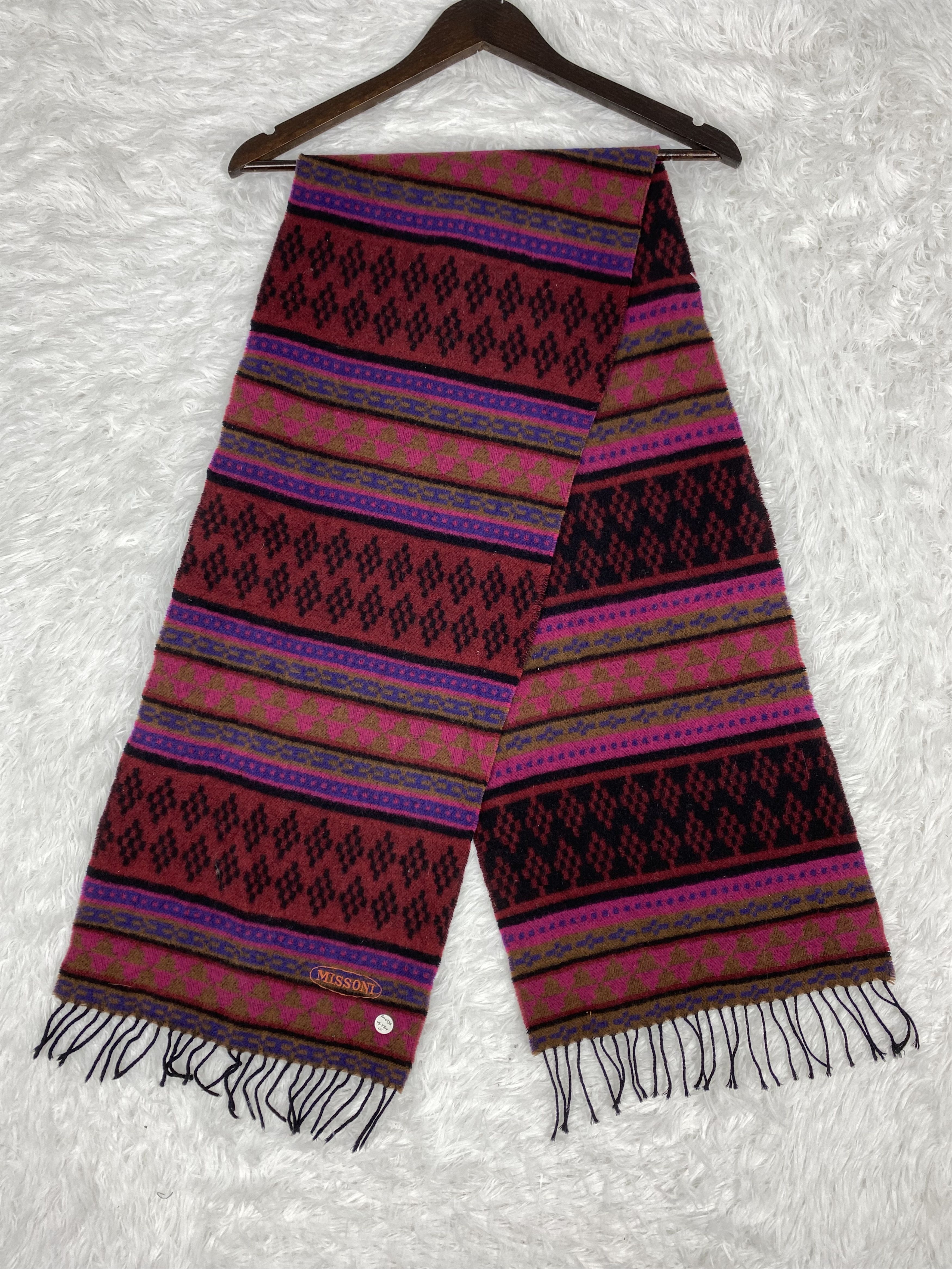 Missoni Vintage Missoni Scarf / Muffler Neckwear PM0136 Size ONE SIZE - 1 Thumbnail