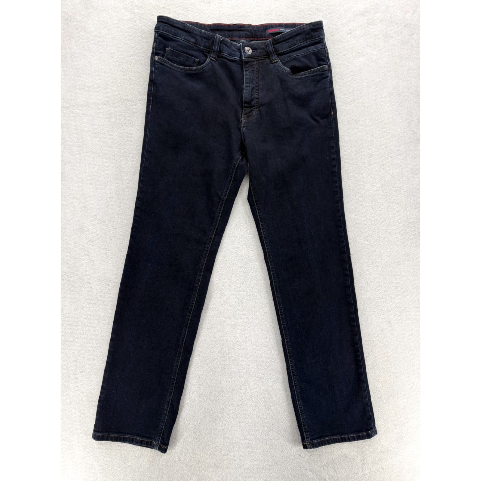 Denime Paddock's Ranger Jeans Mens 36x32 Blue Dark Wash Regular Straight Stretch Denim Pants Size US 36 / EU 52 - 2 Thumbnail