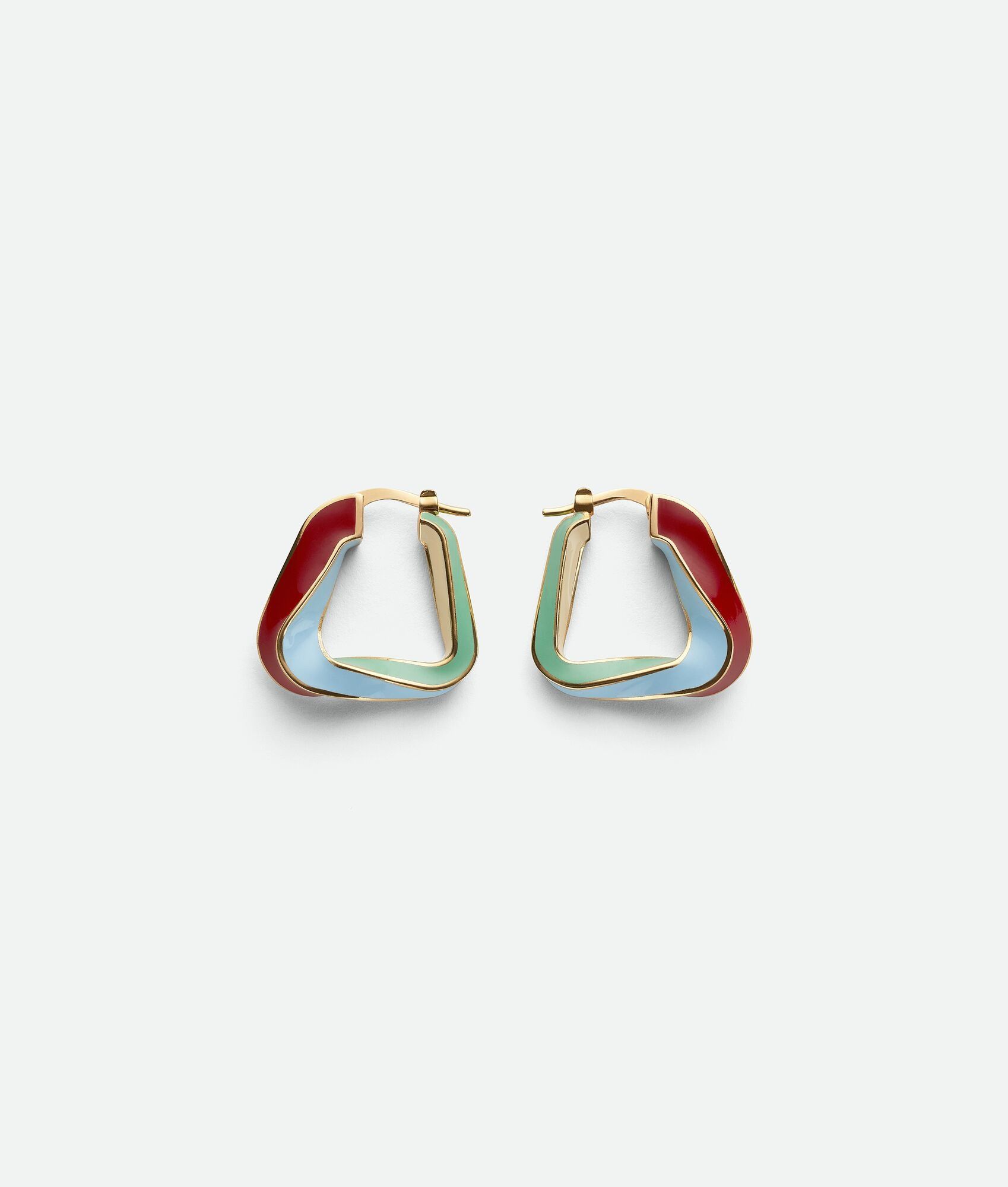 Bottega Veneta o1n1vont0425 Size: OS / Fold Triangle Hoop Earrings Size ONE SIZE - 1 Thumbnail