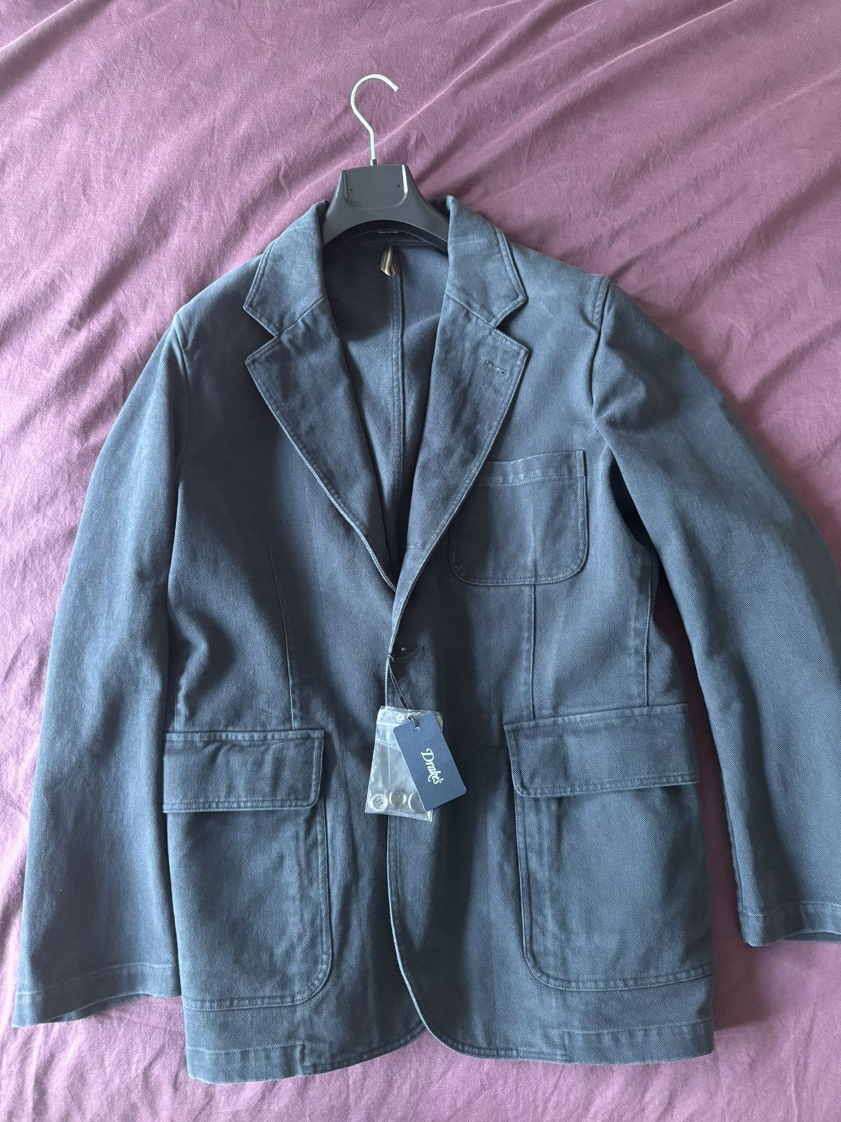 Never worn : Navy Heavy Cotton Twill Games Blazer Mk. 1