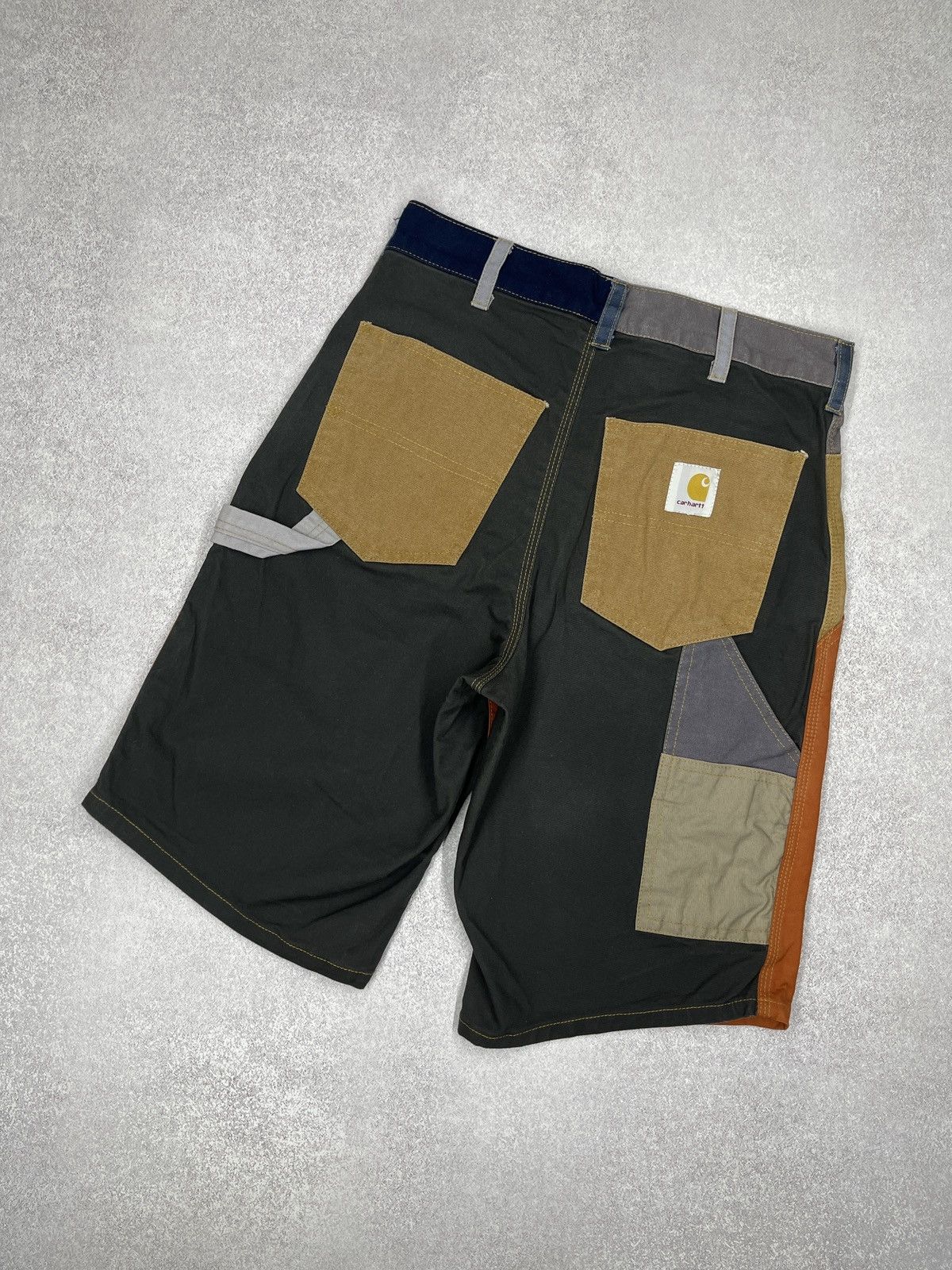 Carhartt Mens Carhartt Carpenter Reworked Patchwork Shorts Stitched Size US 30 / EU 46 - 1 Thumbnail