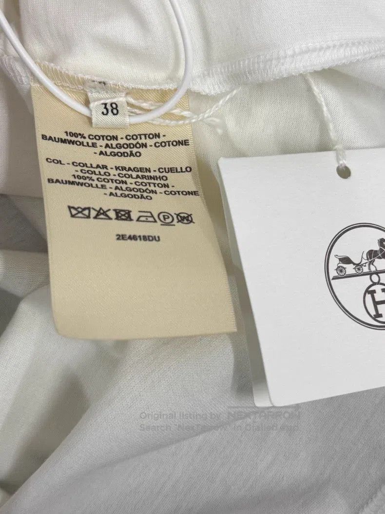Hermes Hermes White printed short-sleeve T-shirt Size XS / US 0-2 / IT 36-38 - 5 Thumbnail