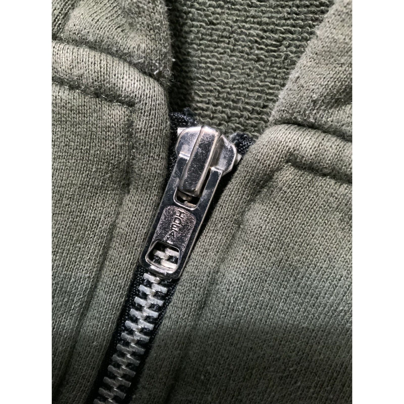 Architect VINTAGE 5CM Brutalism Architect Your Future Skull Archive Japan Patch Longline Hoodie Mens Large Green Full Zip Size US L / EU 52-54 / 3 - 7 Thumbnail