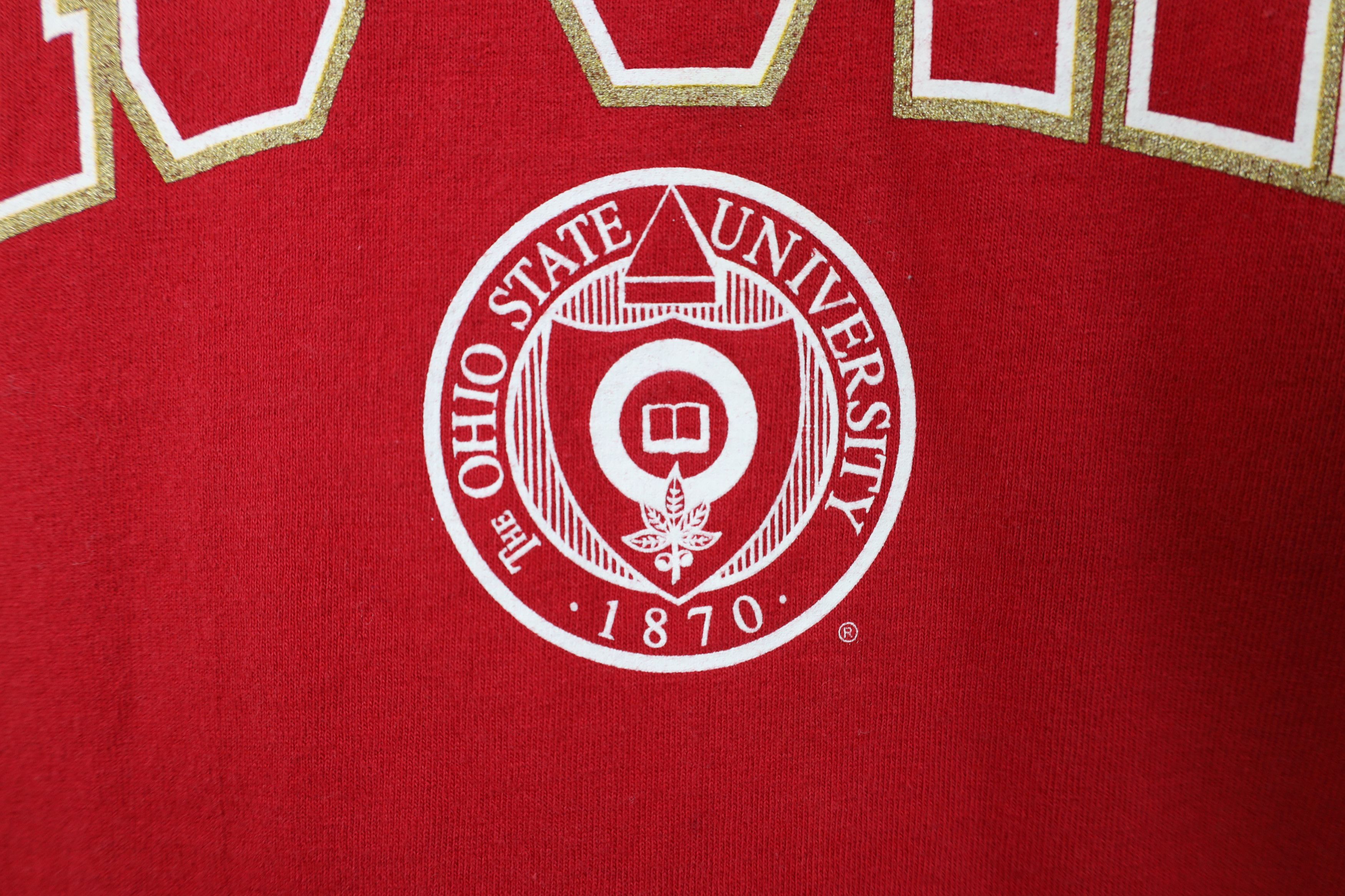 Vintage Vintage 90s Ohio State University Short Sleeve T-Shirt Size US XL / EU 56 / 4 - 5 Thumbnail