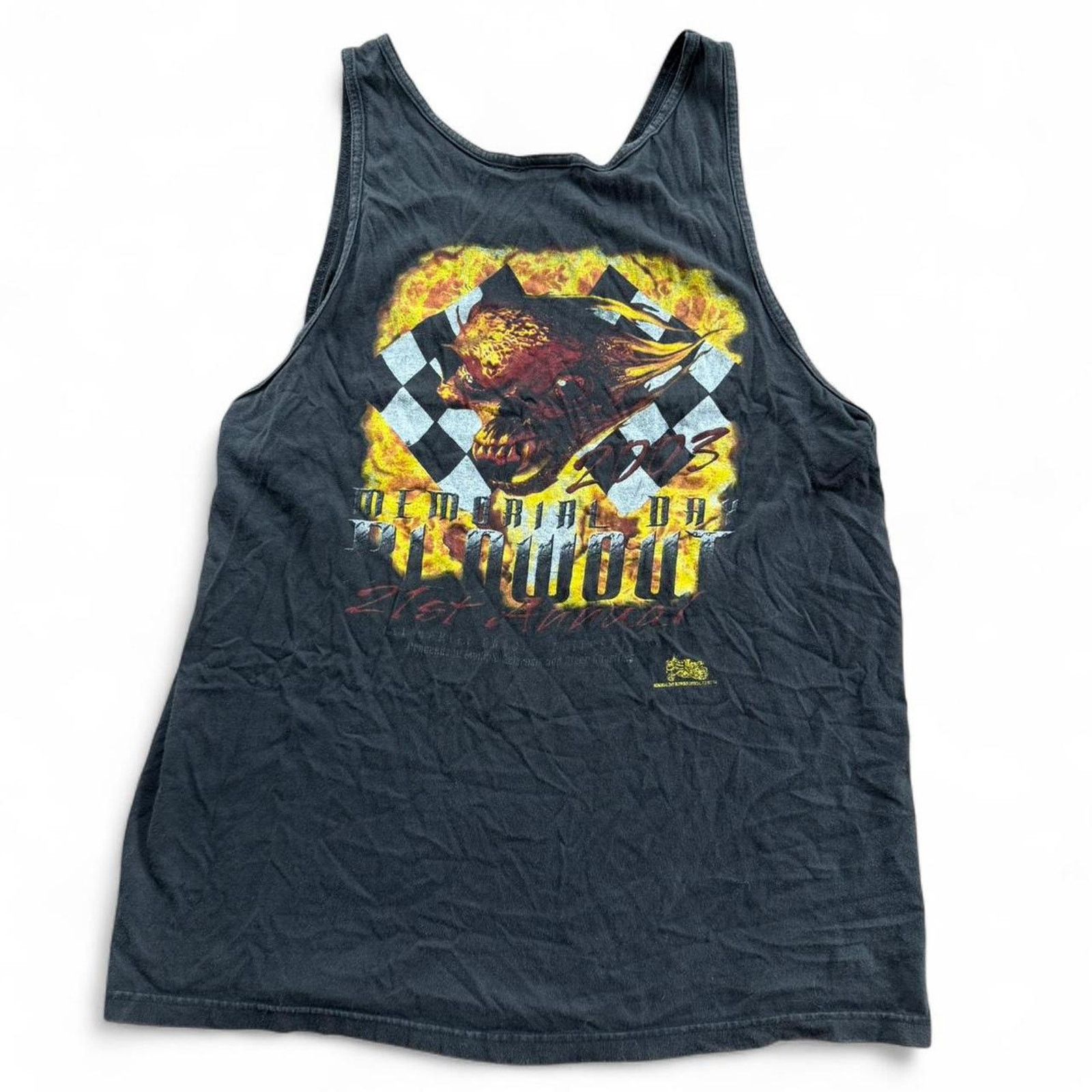 Harley Davidson × Vintage 2003 Memorial Day Blowout Biker Tank top Size US XL / EU 56 / 4 - 1 Thumbnail