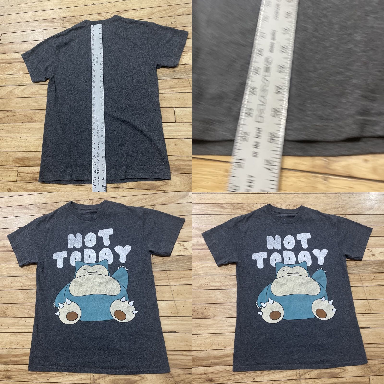 Vintage VINTAGE Pokemon Snorlax T Shirt Mens M Black Not Today Graphic 151 M Size US M / EU 48-50 / 2 - 8 Thumbnail