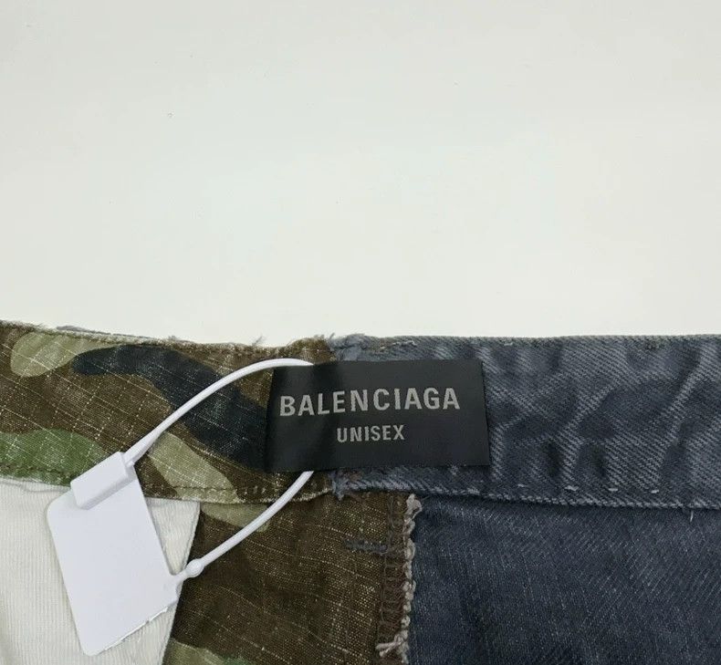Balenciaga Balenciaga size M Camouflage stitching destroys baggy jean Size US 26 / EU 42 - 5 Thumbnail