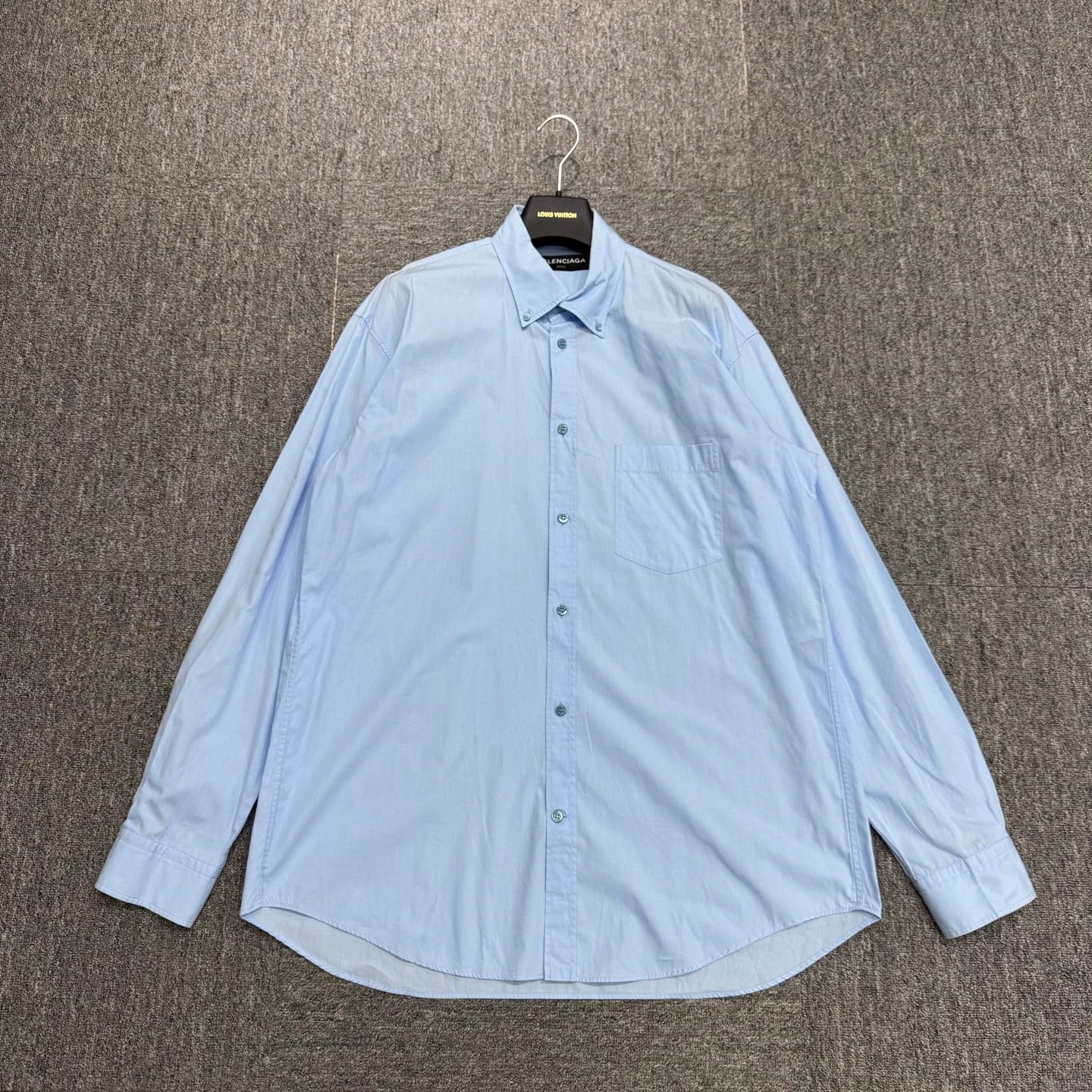 Balenciaga Balenciaga logo print shirt 38 yellow collar Size US XXS / EU 40 - 1 Thumbnail
