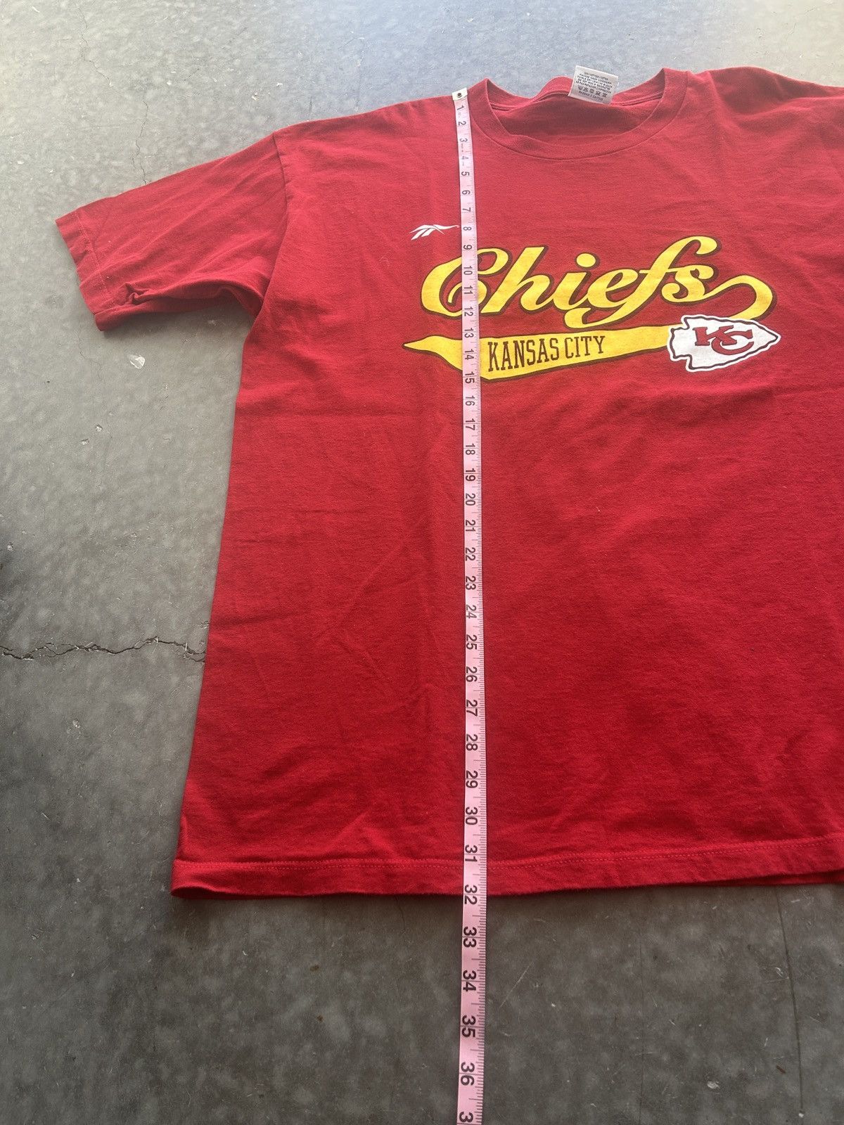NFL × Reebok × Vintage Vintage 90s Kansas City Chiefs Graphic Tee NFL Pro Line Size US XXL / EU 58 / 5 - 9 Thumbnail