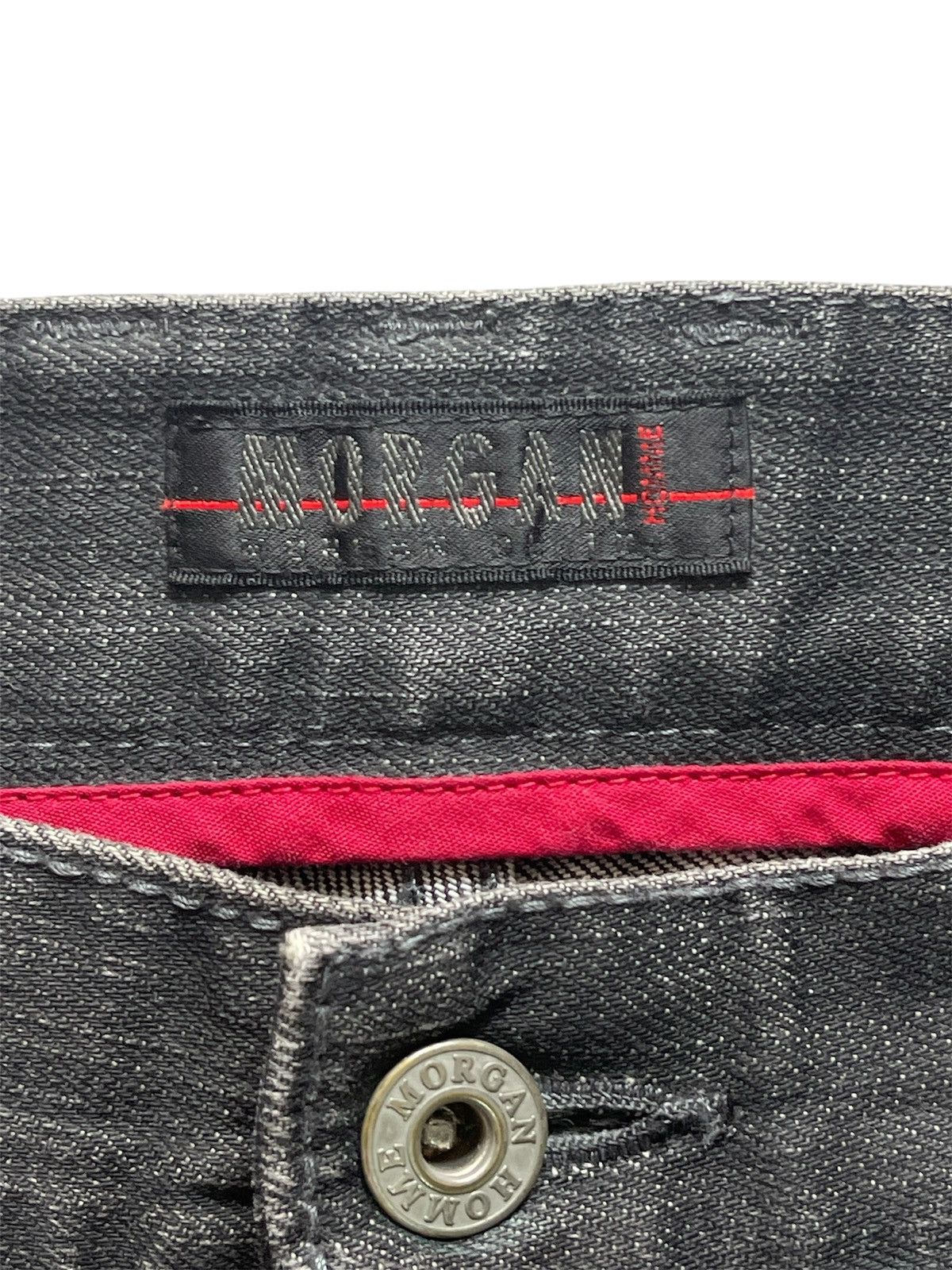 Japanese Brand × Le Grande Bleu (L.G.B.) × Morgan Homme 90s Flare Morgan De Toi Homme Spiral Cut Denim Jeans Size US 32 / EU 48 - 22 Thumbnail