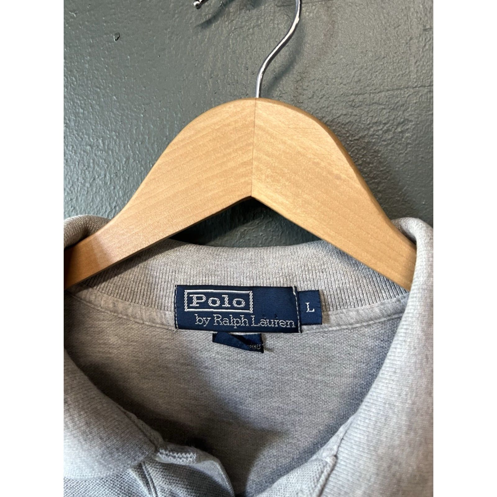 Polo Ralph Lauren Y2K Polo Ralph Lauren Mens Gray Long Sleeve Polo Shirt Size L Size US L / EU 52-54 / 3 - 3 Thumbnail