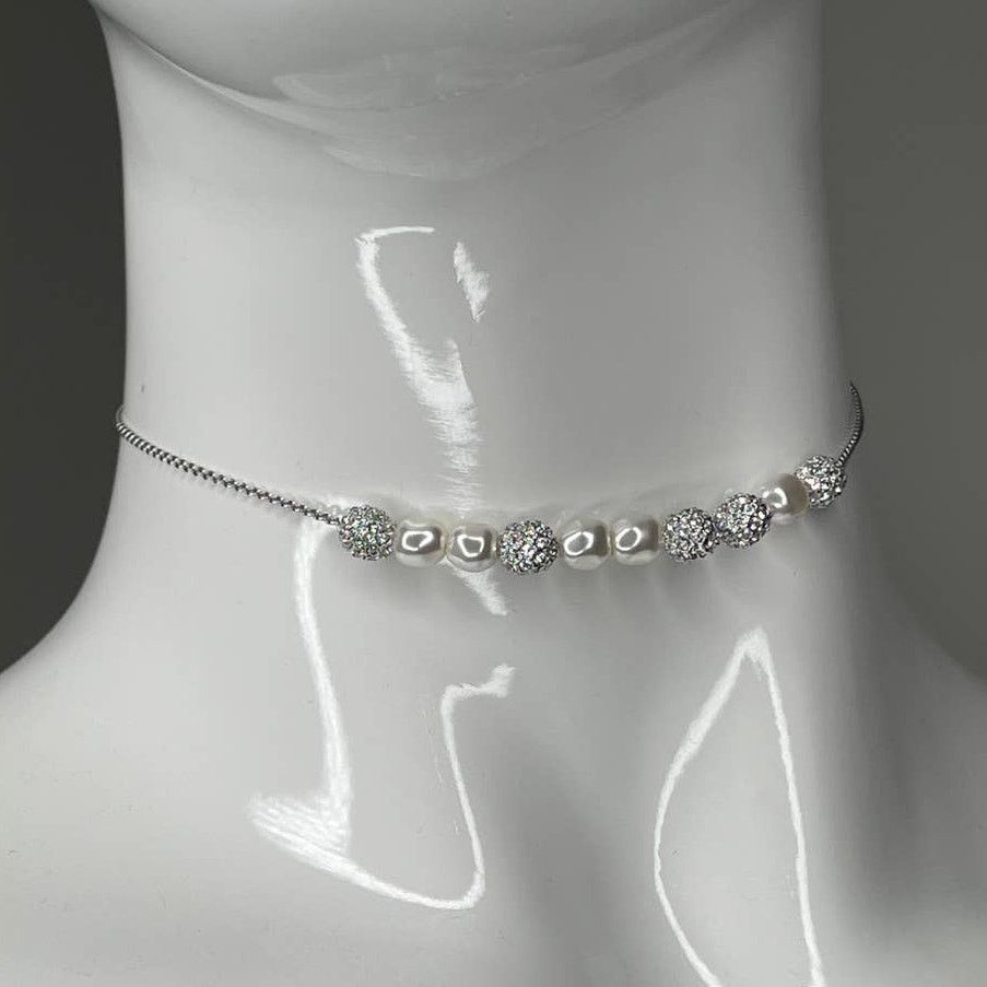 Swarovski Swarovski pear-shaped stones sparkling crystals Choker Size ONE SIZE - 2 Thumbnail