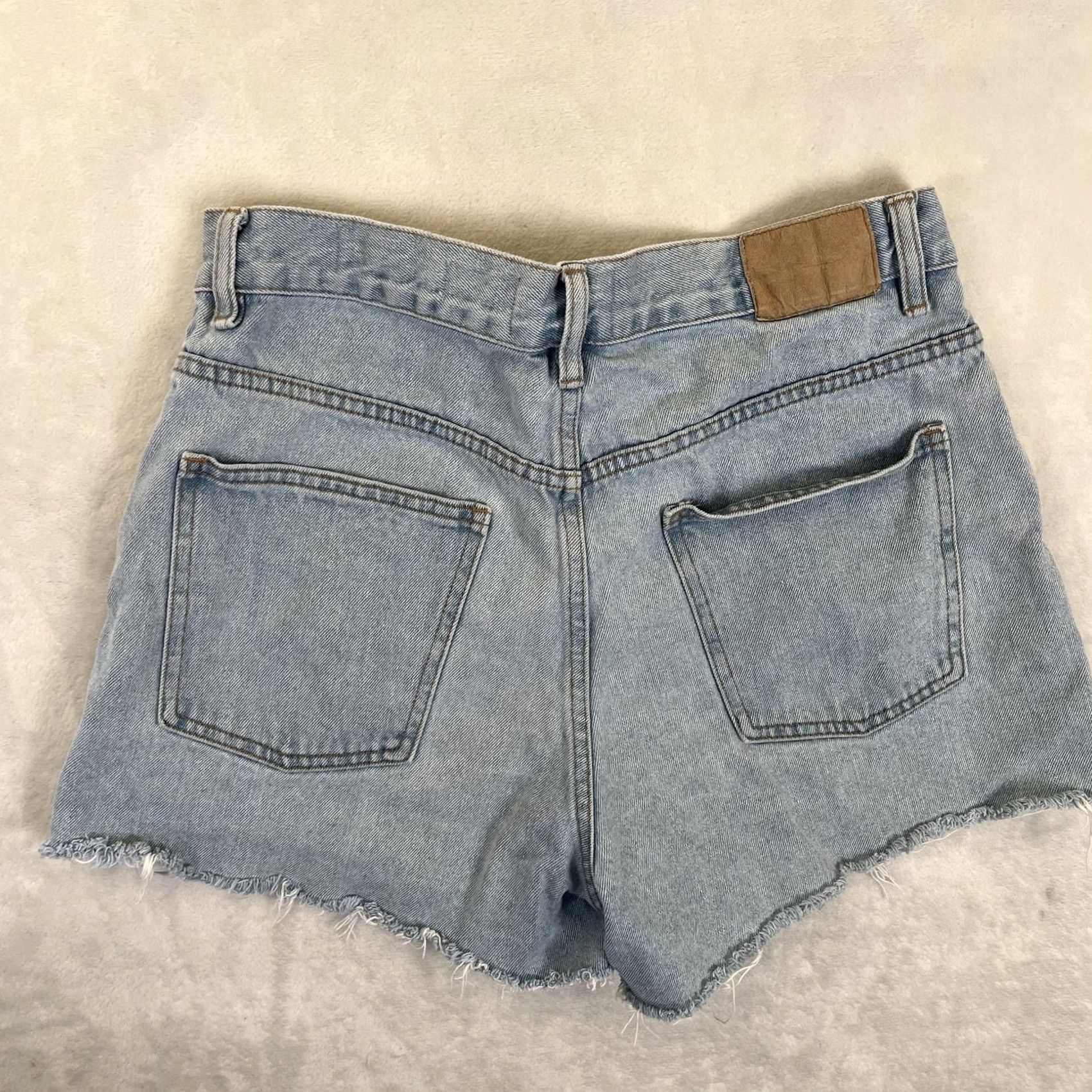 Cotton On Cotton On Shorts Womens 8 Blue High A Line Denim Cutoff Raw Hem Casual Summer Size 30" / US 8 / IT 44 - 5 Thumbnail
