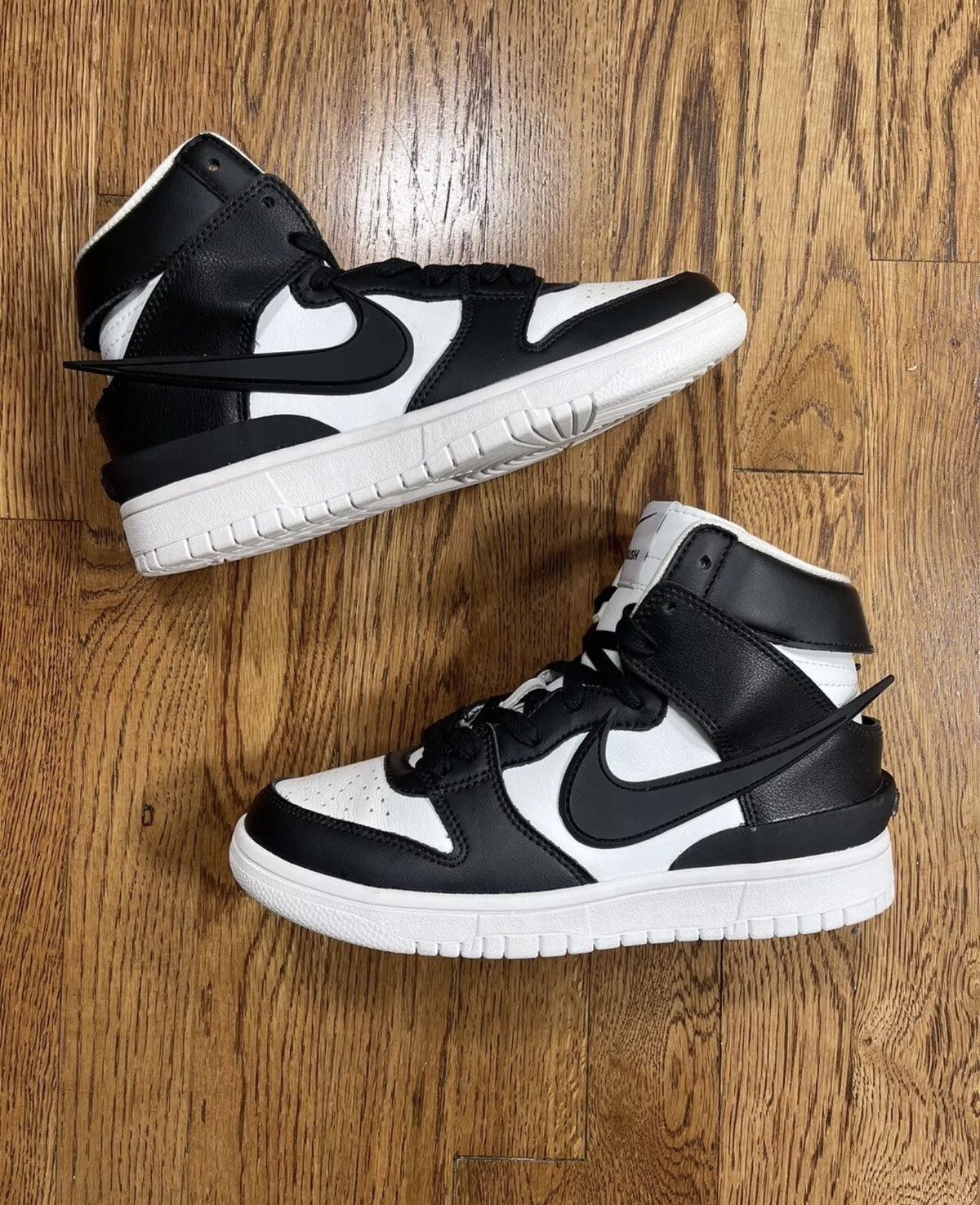 Nike Dunk High AMBUSH Black White 2019 Womens 5.5 New Panda