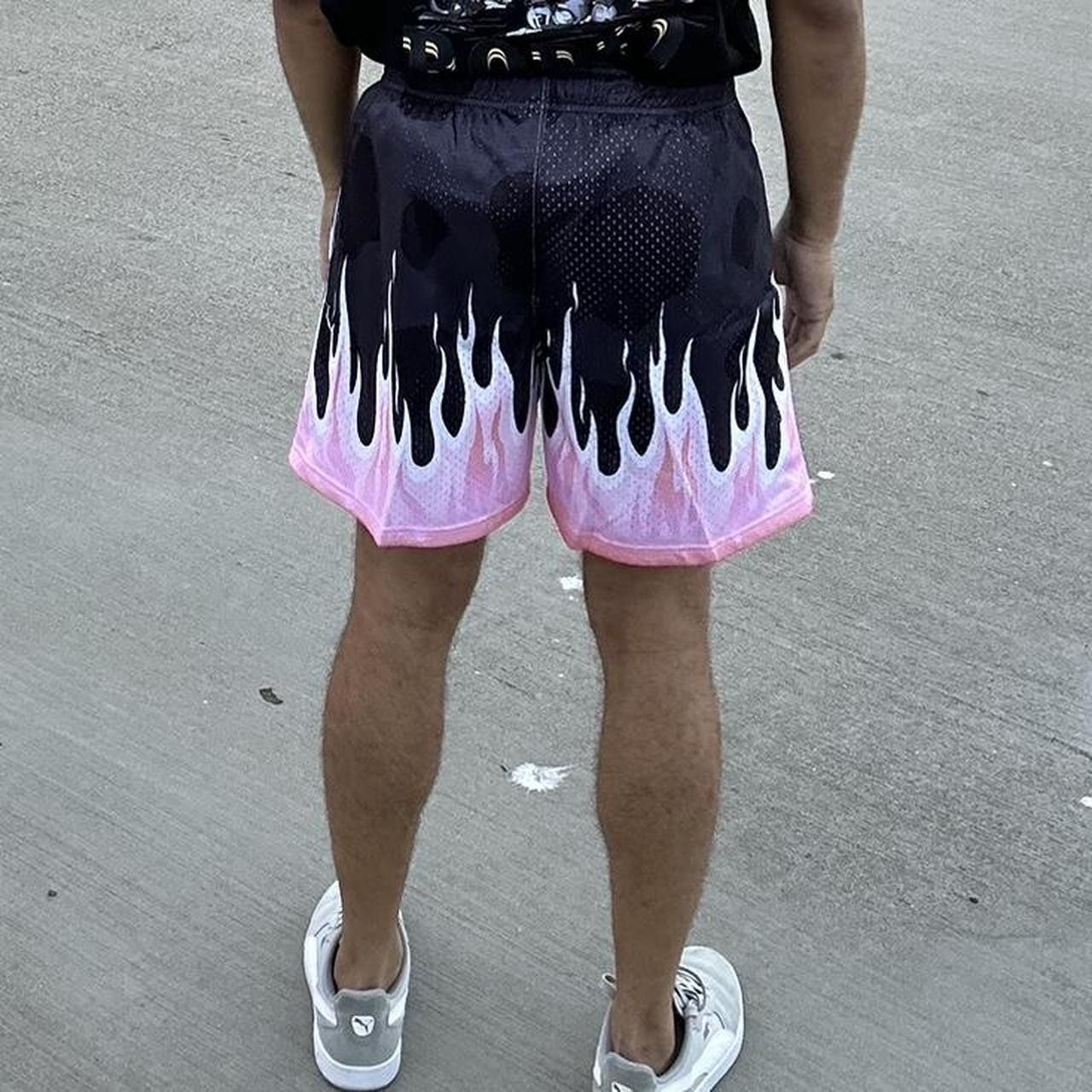 Other Gym Shorts with Pink Flame Print Size US 30 / EU 46 - 3 Thumbnail