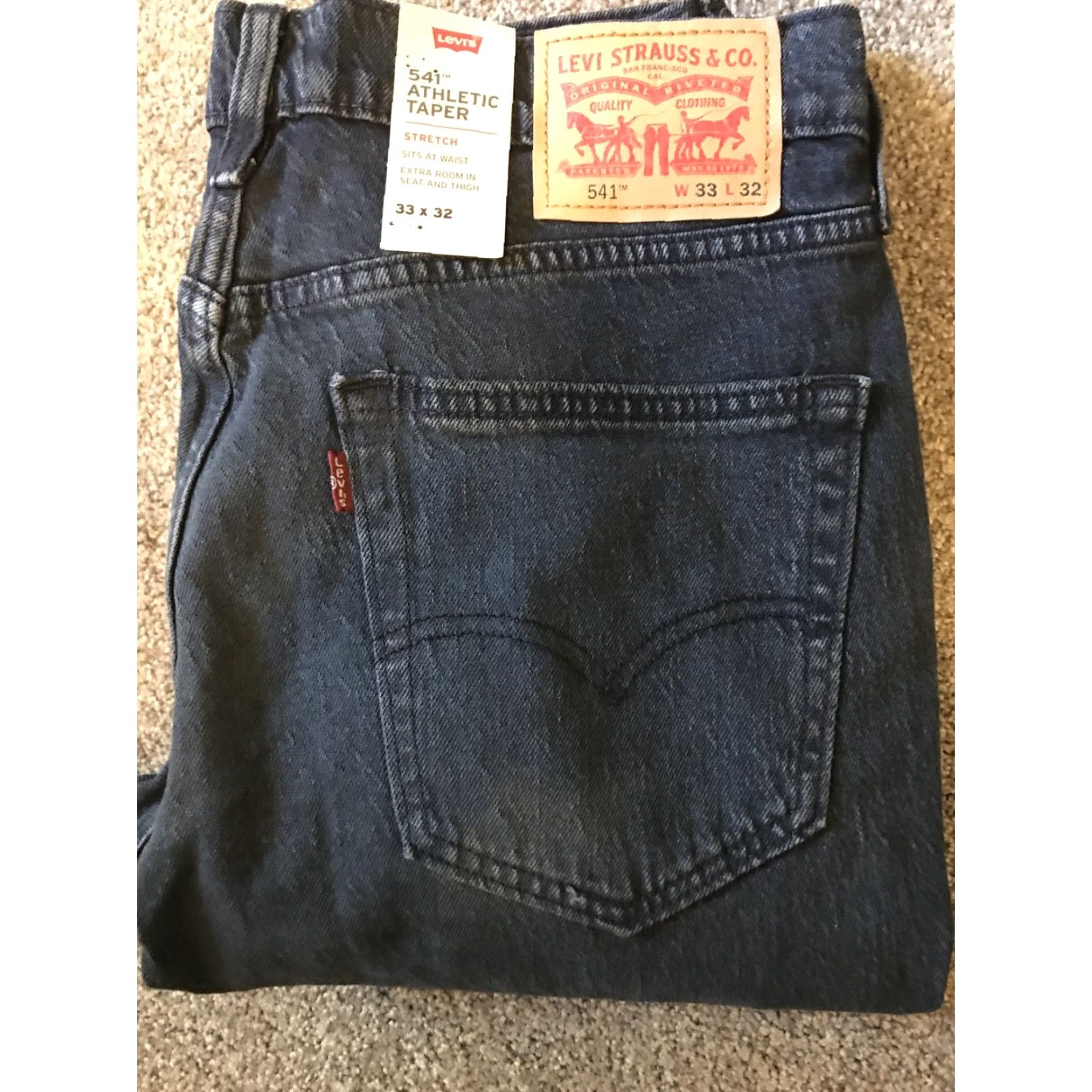 Levi's **Levi's 541 Mens Athletic Taper Jeans Size 33 X 32 Blue** User: Levi's 541 Mens Athletic Taper Jeans Size 33 X 32 Blue Size US 34 / EU 50 - 3 Thumbnail