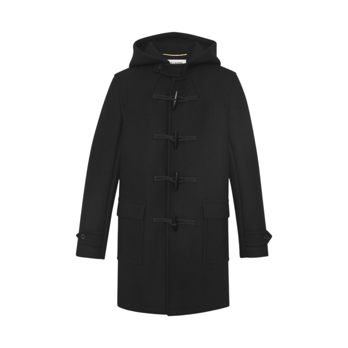o1bcso1str1125 Duffle Coat In Wool in Black