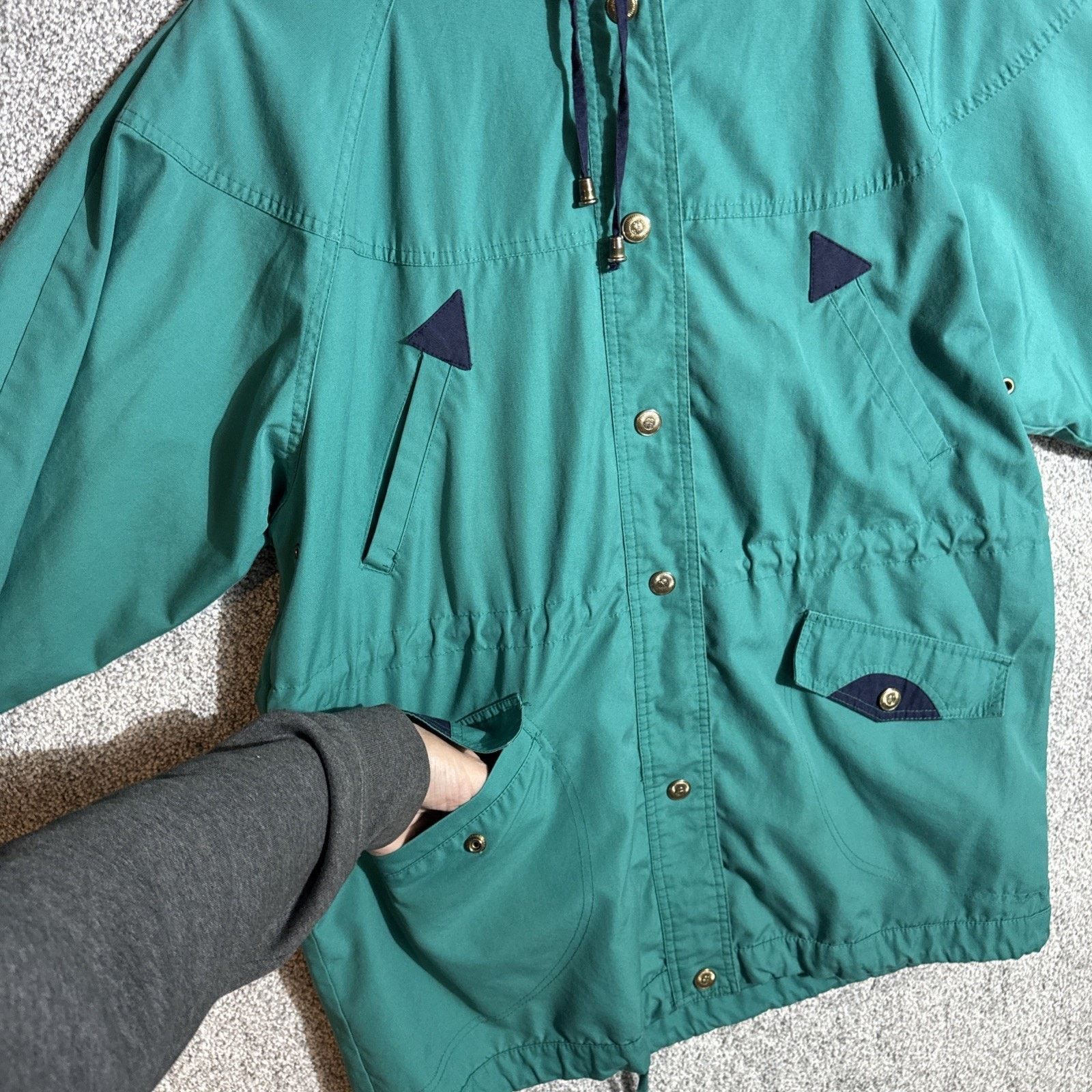 Basic Editions Vintage 90s Y2K Windbreaker Jacket Womens L Gorpcore Utility Size L / US 10 / IT 46 - 7 Thumbnail