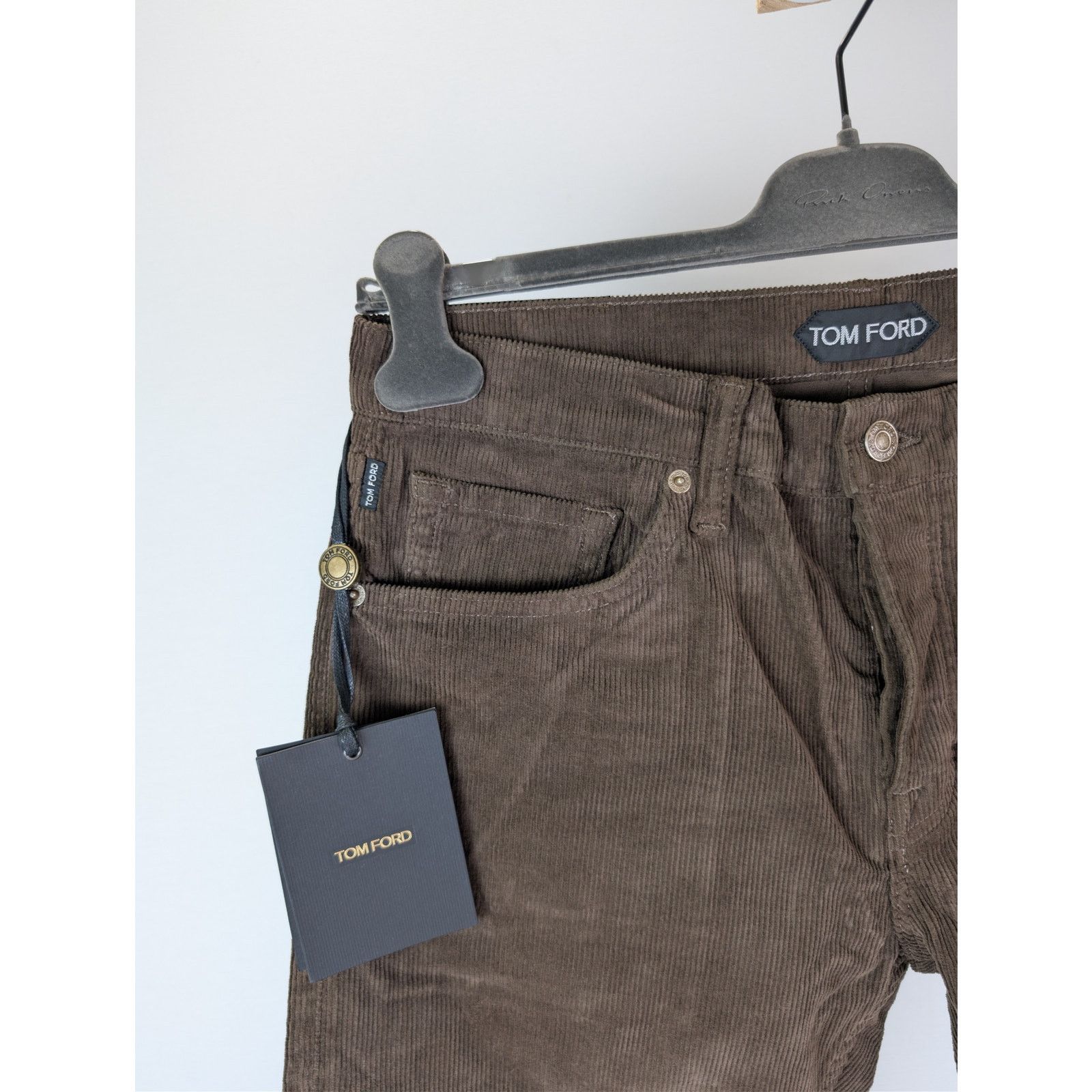 Tom Ford o1rshd1 Slim Fit Denim Jeans in Charcoal Size US 32 / EU 48 - 6 Thumbnail
