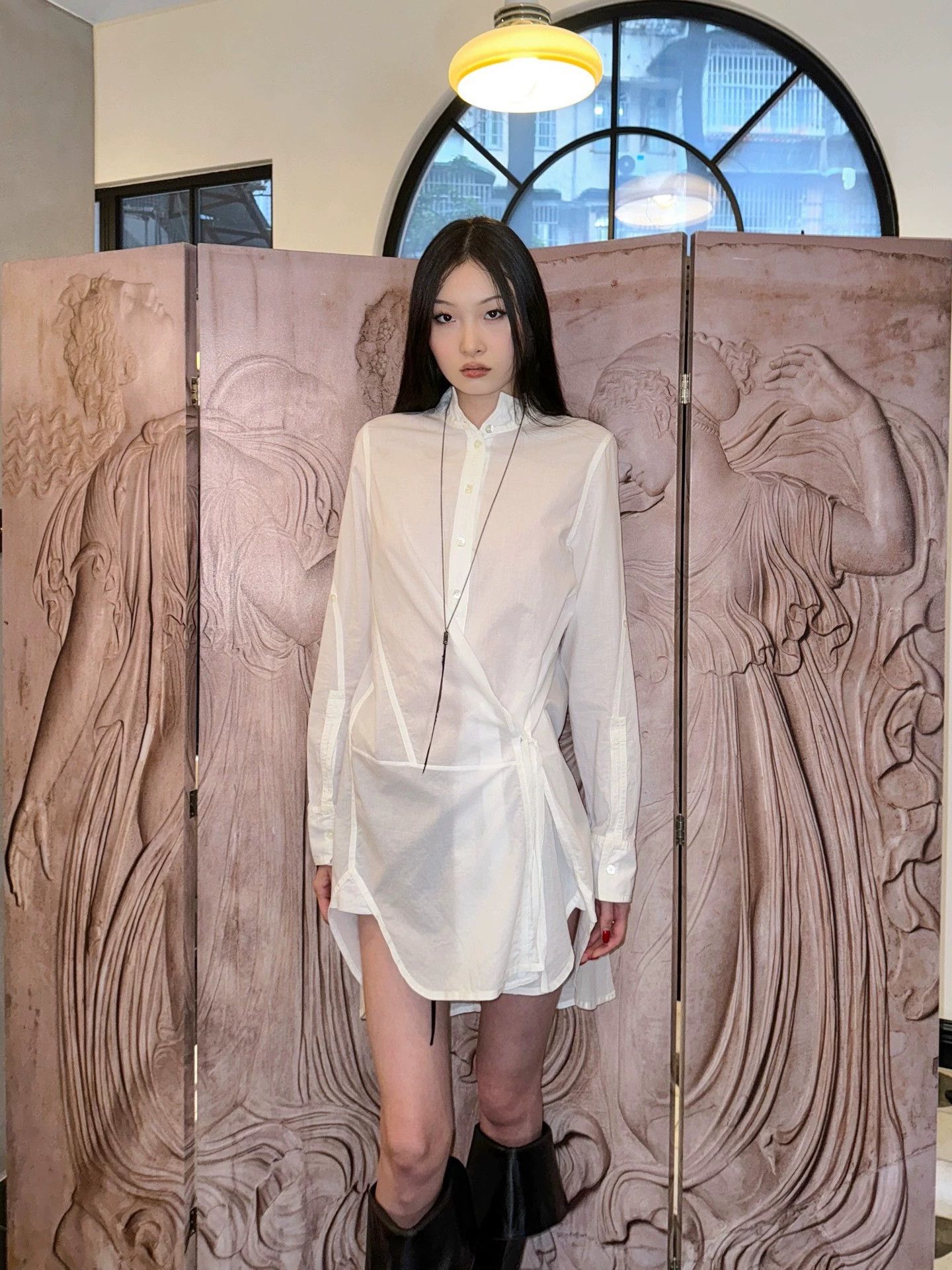 Ann Demeulemeester Ann Demeulemeester Antwerp Tie-Belt Long Blouse Size M / US 6-8 / IT 42-44 - 3 Thumbnail
