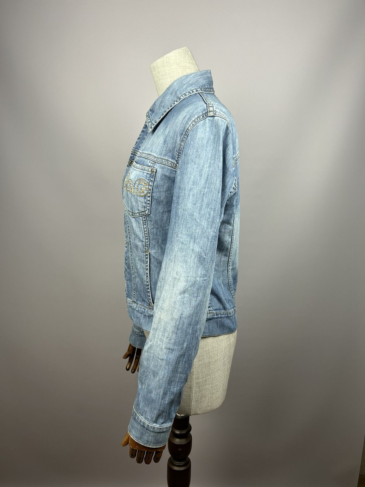 Dolce & Gabbana × Vintage 90s Vintage Dolce & Gabbana D&G Denim Jacket XS y2k RARE Size XS / US 0-2 / IT 36-38 - 5 Thumbnail