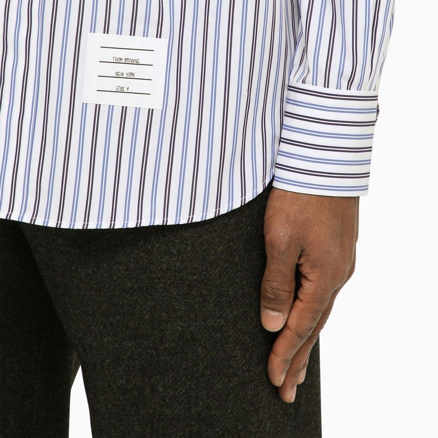Thom Browne o1d2blof0724 Striped Poplin Shirt in Multicolor Size US L / EU 52-54 / 3 - 4 Thumbnail