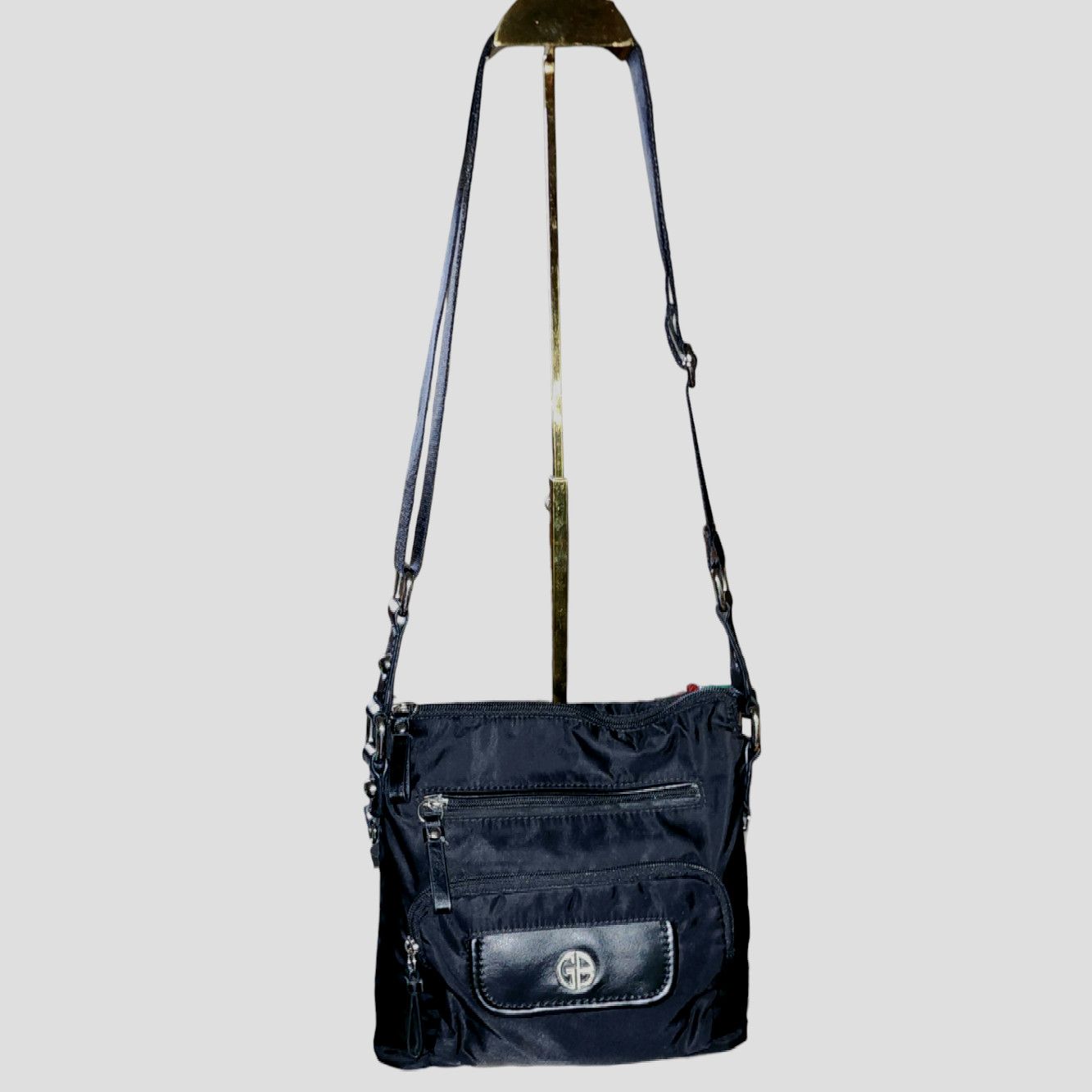 Giani Bernini Giani Bernini black nylon sling bag crossbody Size ONE SIZE - 1 Thumbnail