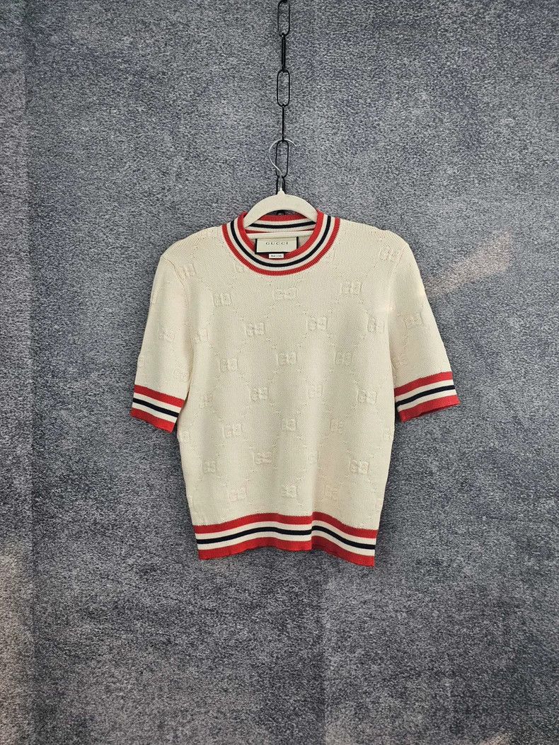 Gucci GucciRound-neck short-sleeved knitted short-sleeved 2503-Ne Size S / US 4 / IT 40 - 1 Thumbnail