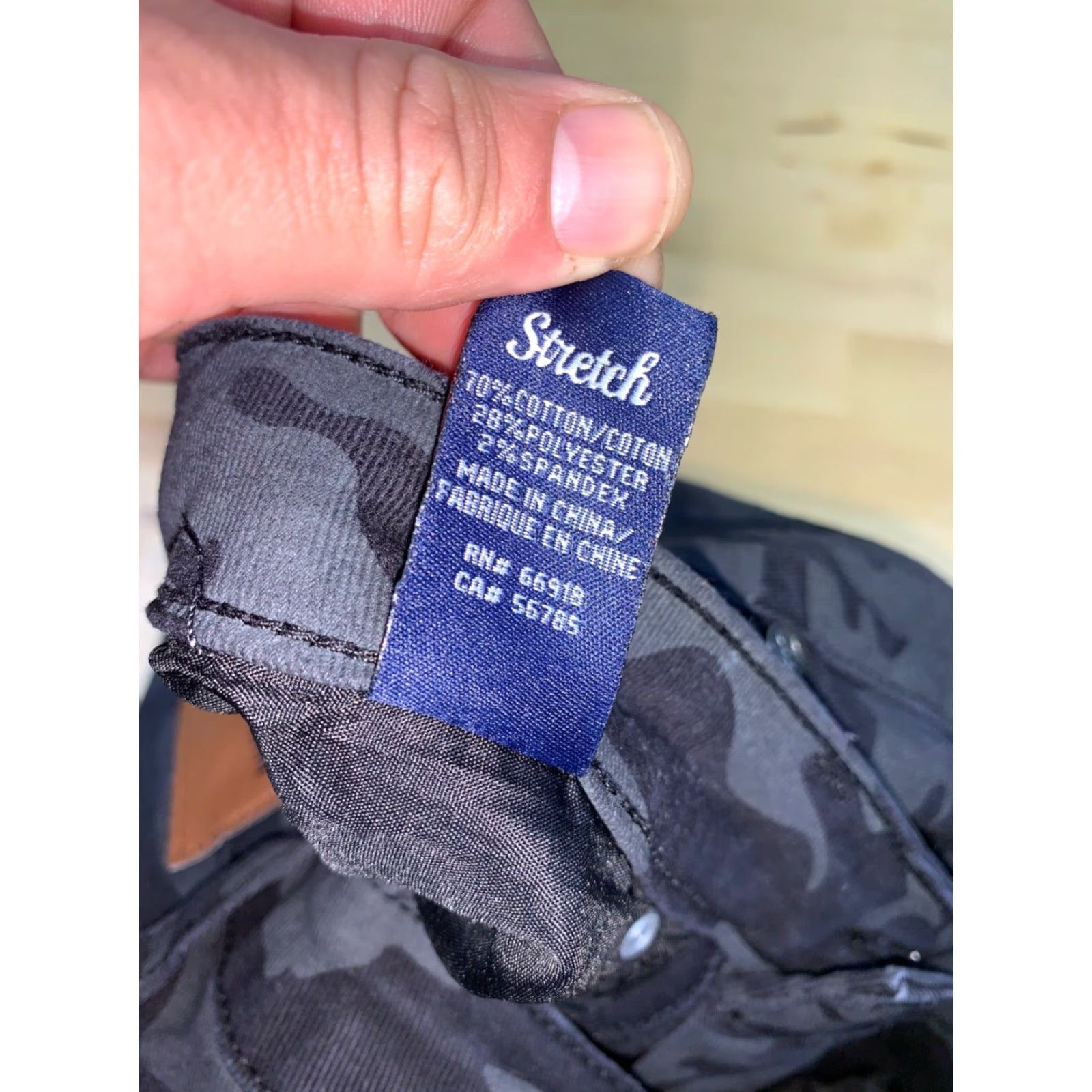 Phat Farm VINTAGE Phat Farm Pants Skinny Mens 30x28 Black Camo Stretch Y2K 2000s Cargo 11516 Size US 30 / EU 46 - 5 Thumbnail