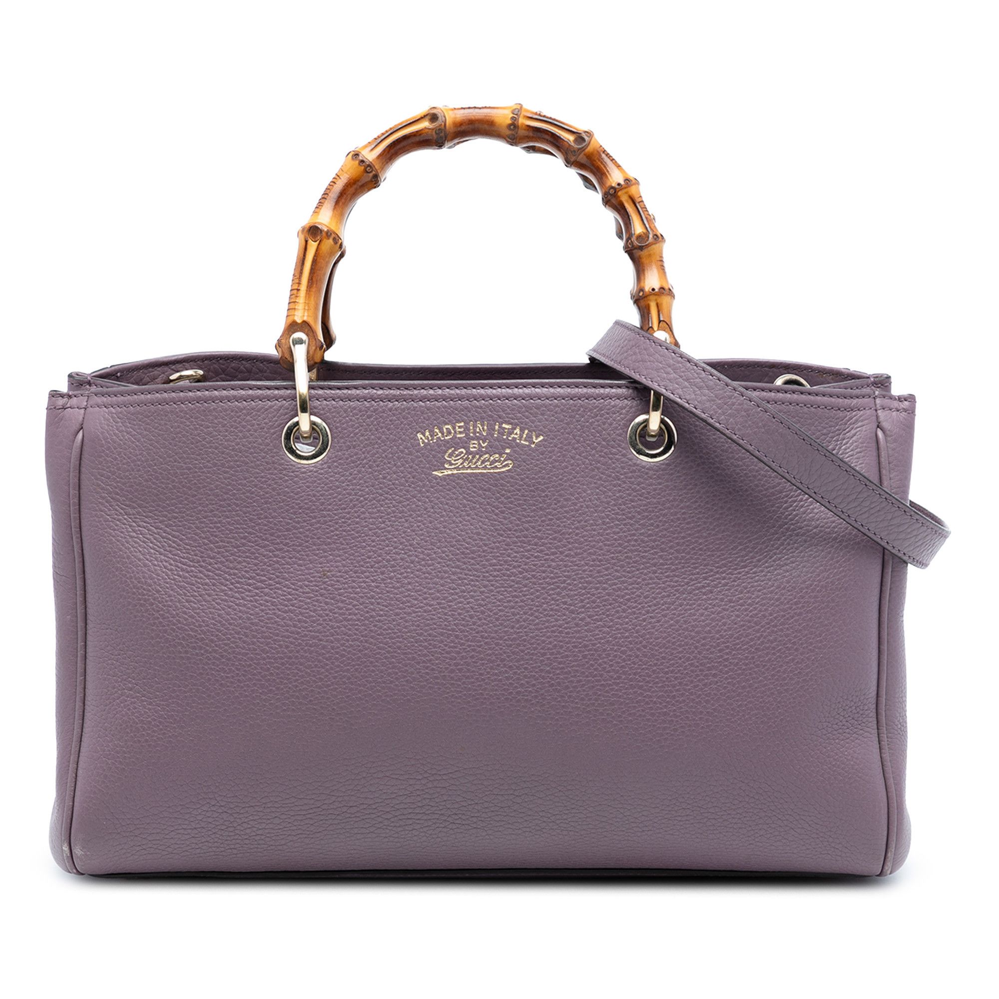 Gucci Gucci Medium Calfskin Bamboo Shopper Satchel Size ONE SIZE - 1 Thumbnail