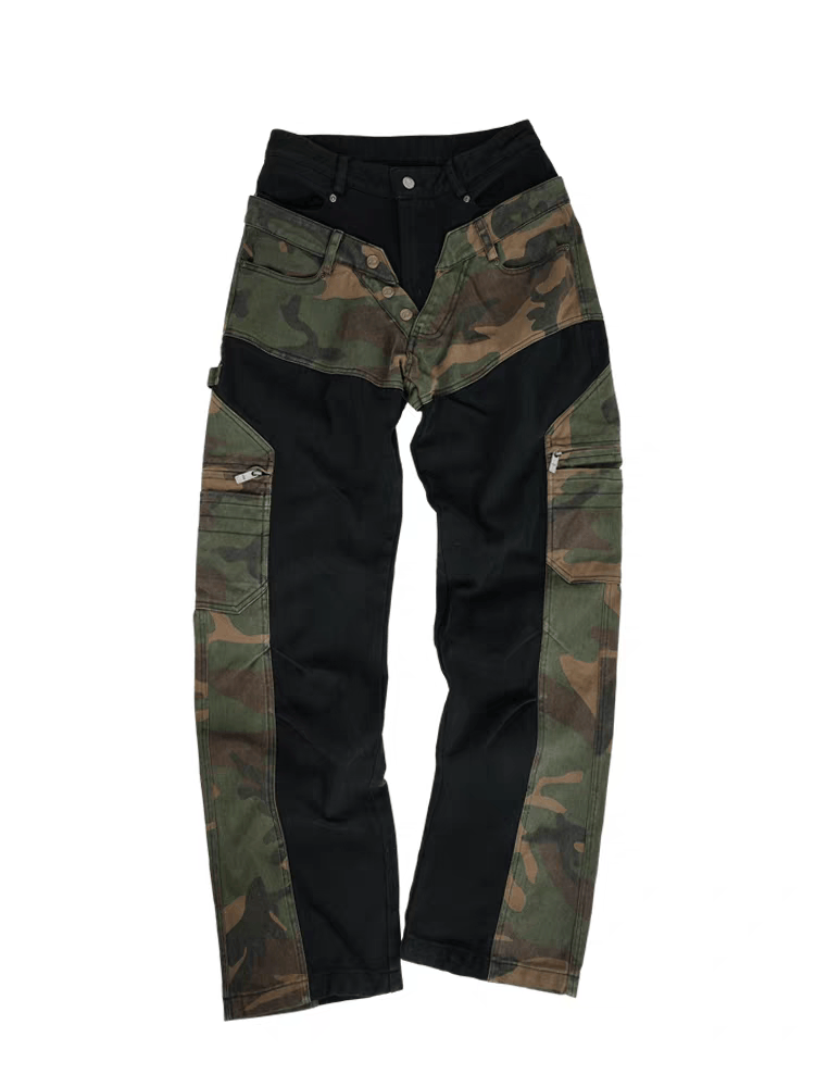 Vintage Utility faded camo loose baggy patchwork cargo pants Size US 30 / EU 46 - 12 Thumbnail