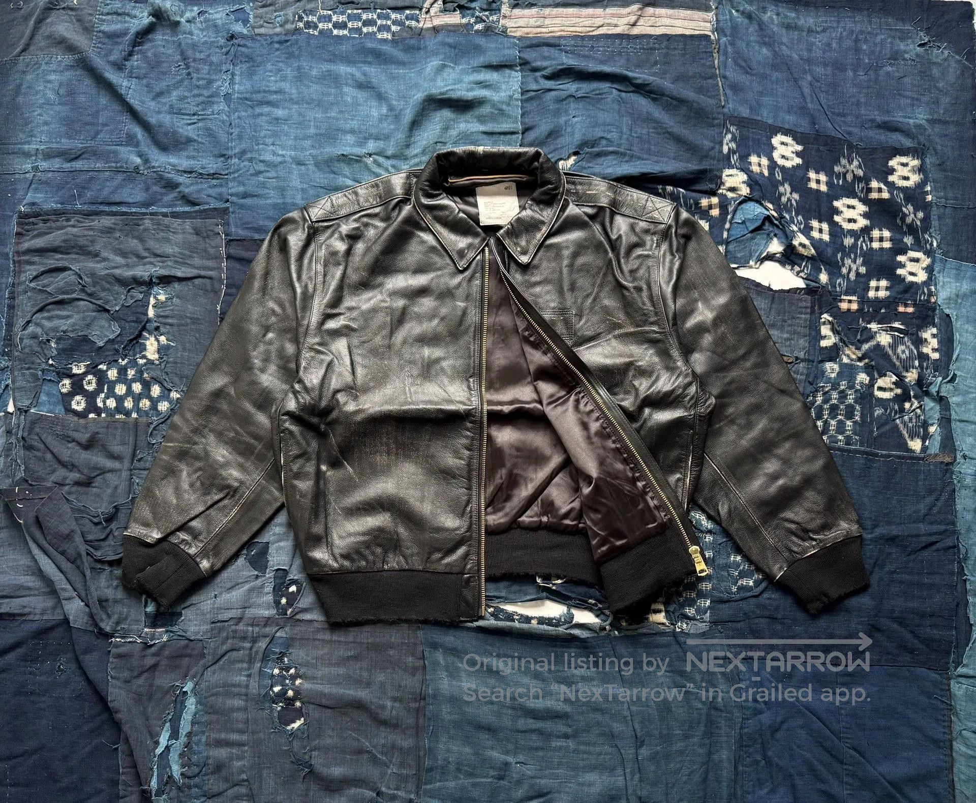 Other MADNESS Leather A2 Aviator Jacket. Size US L / EU 52-54 / 3 - 2 Thumbnail