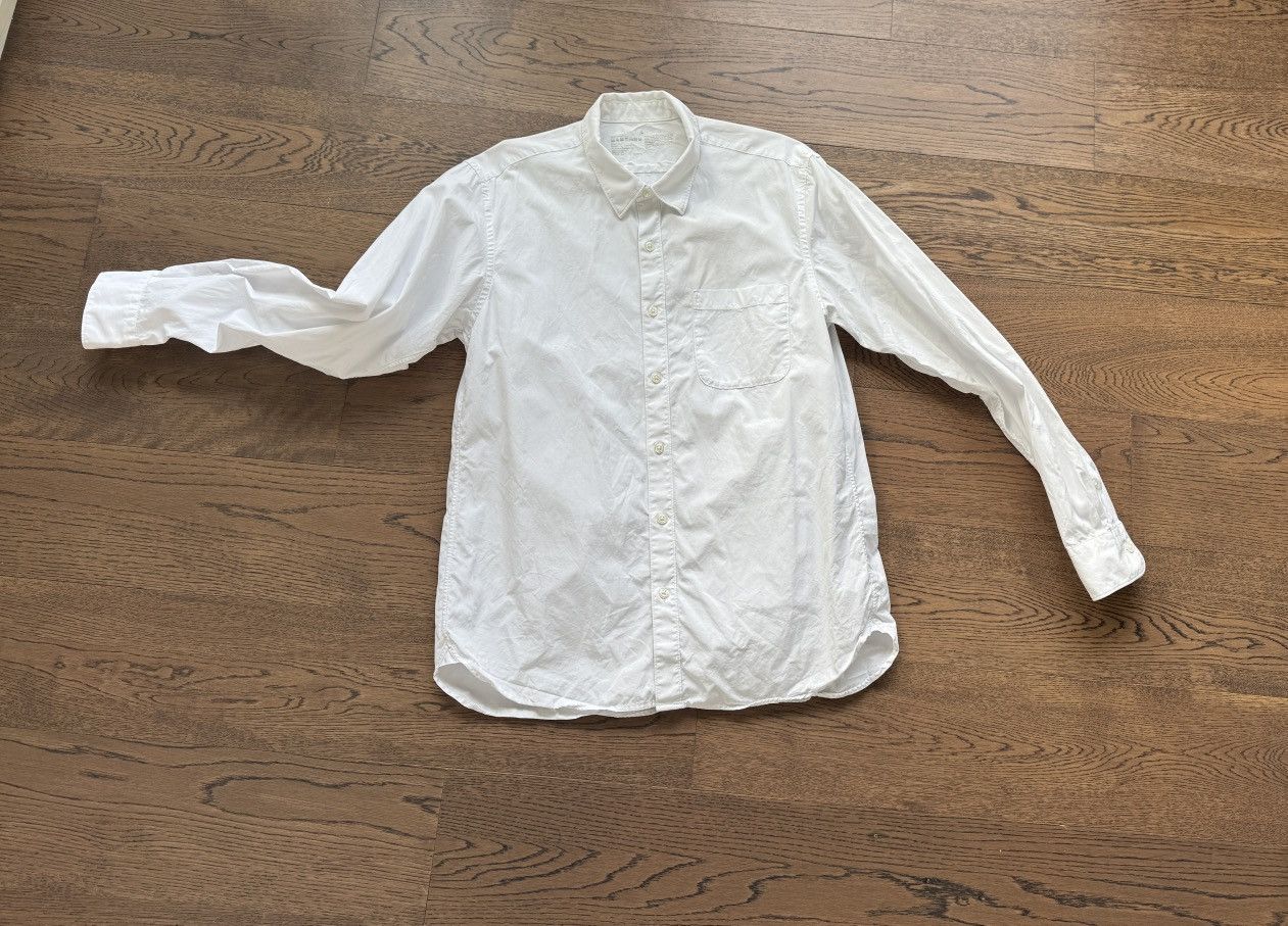 Muji MUJI Japan Organic Cotton Men Minimal Artist White Shirt Size US L / EU 52-54 / 3 - 5 Thumbnail