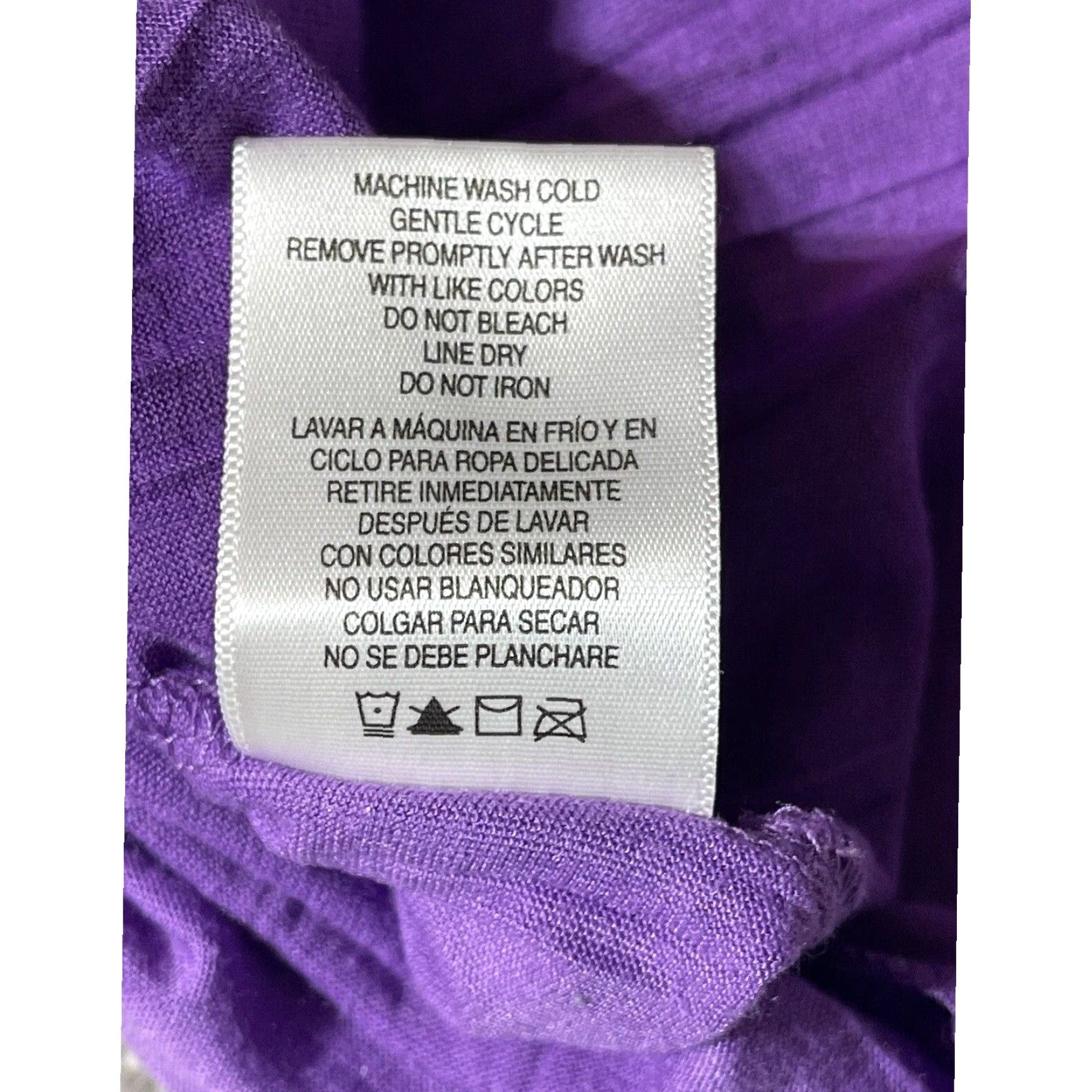 Vintage Jaclyn Smith Tank Top XL Women's Pullover Sleeveless Solid Purple 90s Y2K Boho Chic Flowy Festival Hippie Vacation Size XL / US 12-14 / IT 48-50 - 5 Thumbnail
