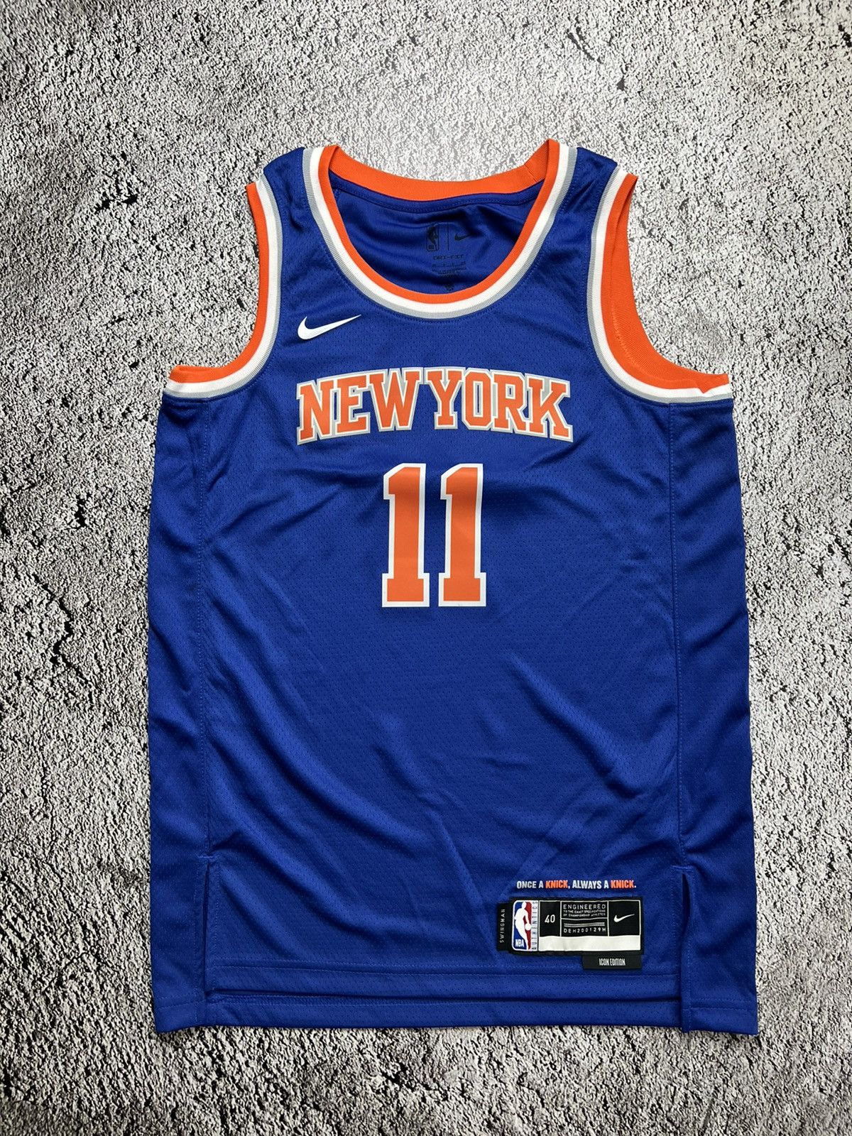 New York Knicks NBA Jalen Brunson nike icon edition jersey