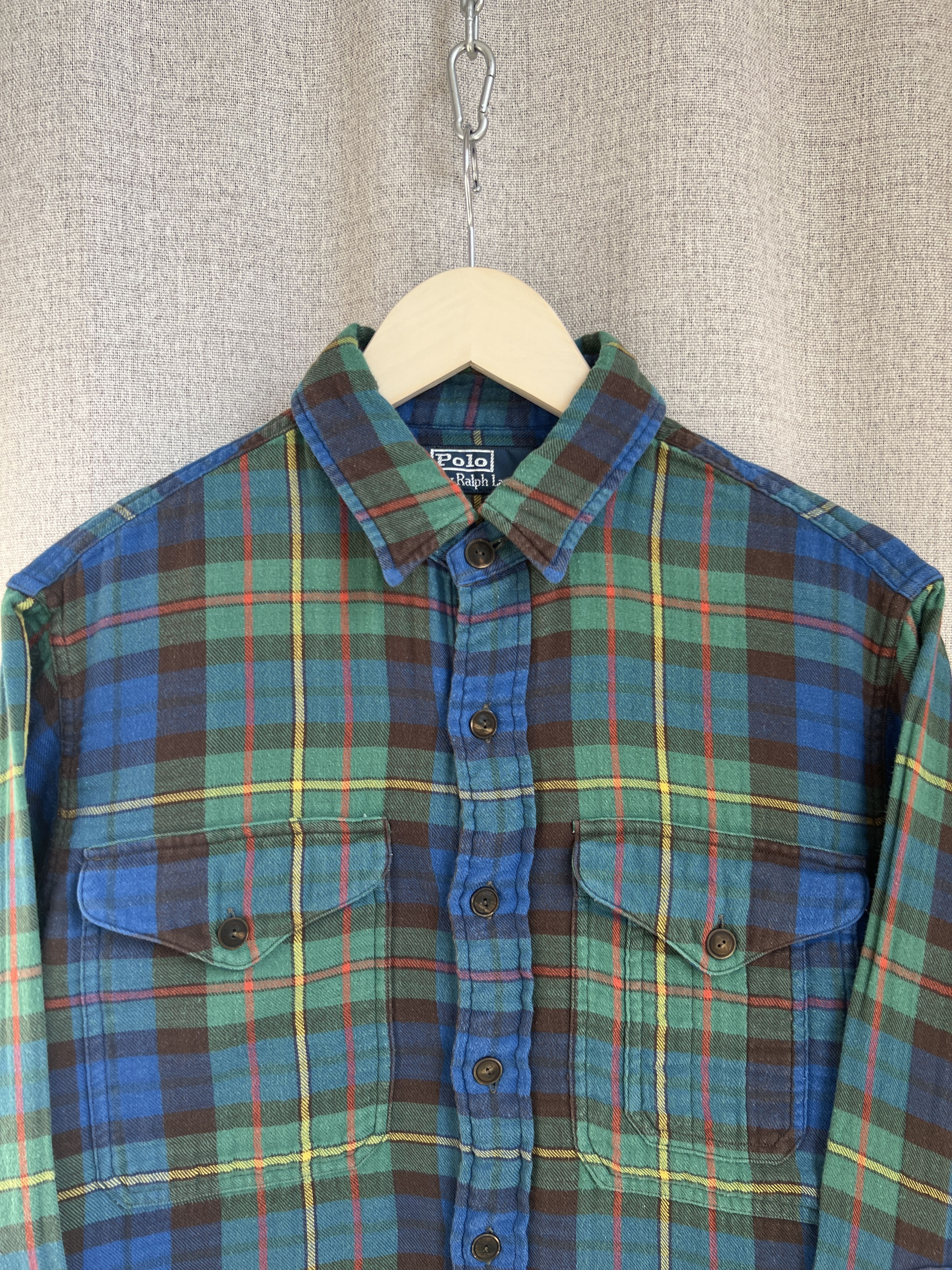 Polo Ralph Lauren Vintage Polo Ralph Lauren Flannel Plaid Button Up Shirt Size US M / EU 48-50 / 2 - 7 Thumbnail
