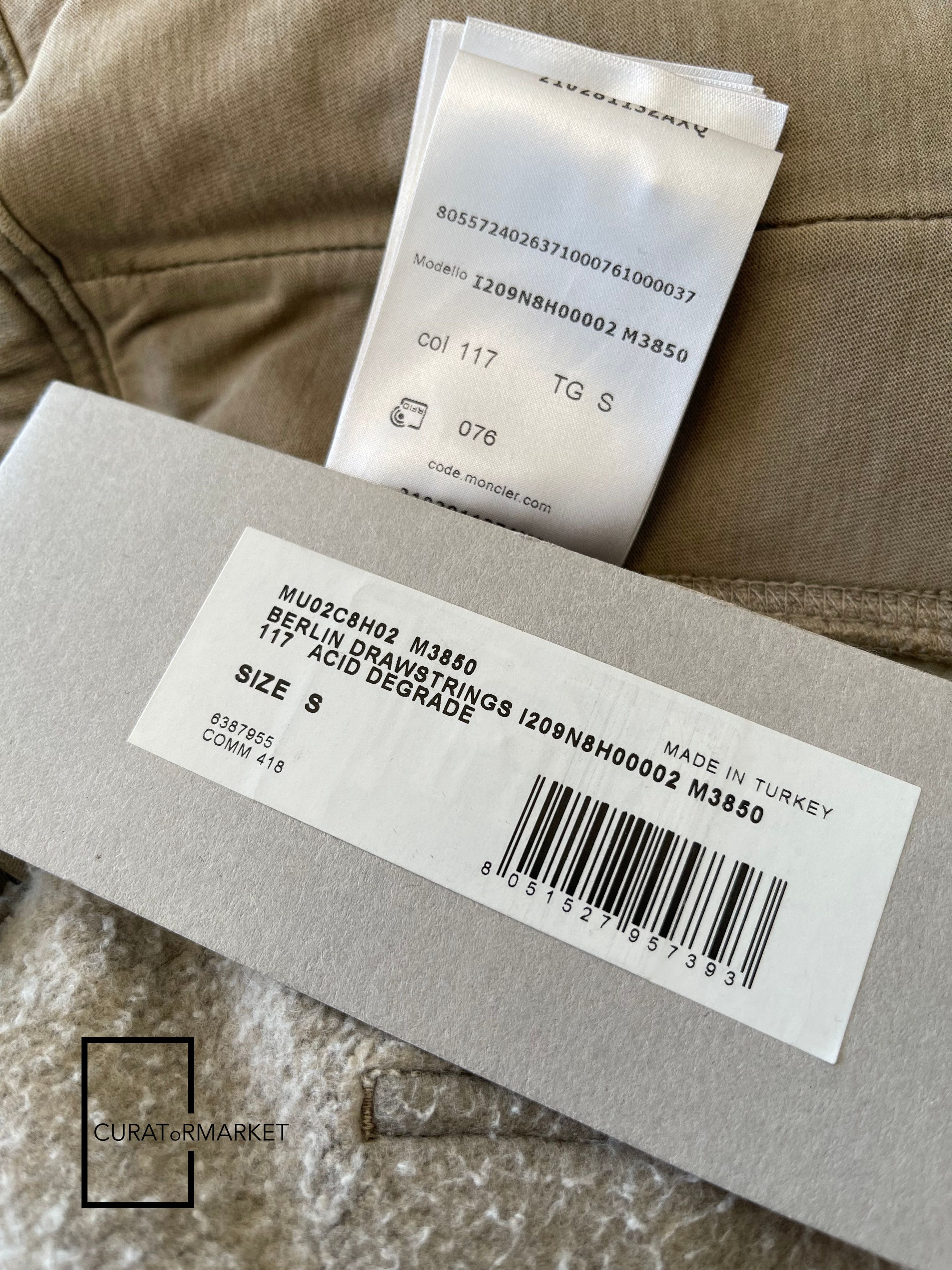 Moncler × Rick Owens Small Acid Dye Gradient Fleece Berlin Drawstrings FW23 Size US 30 / EU 46 - 14 Thumbnail