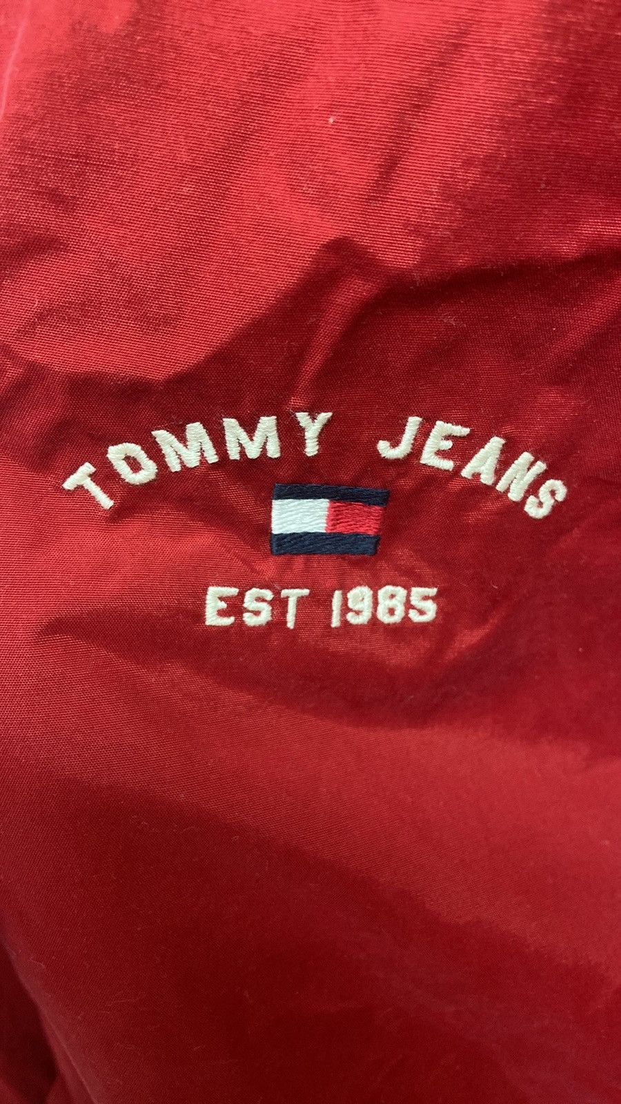 Tommy Hilfiger × Tommy Jeans × Vintage VTG Tommy Hilfiger Jeans Reversible Red/Blue Heavy Jacket Size US L / EU 52-54 / 3 - 2 Thumbnail