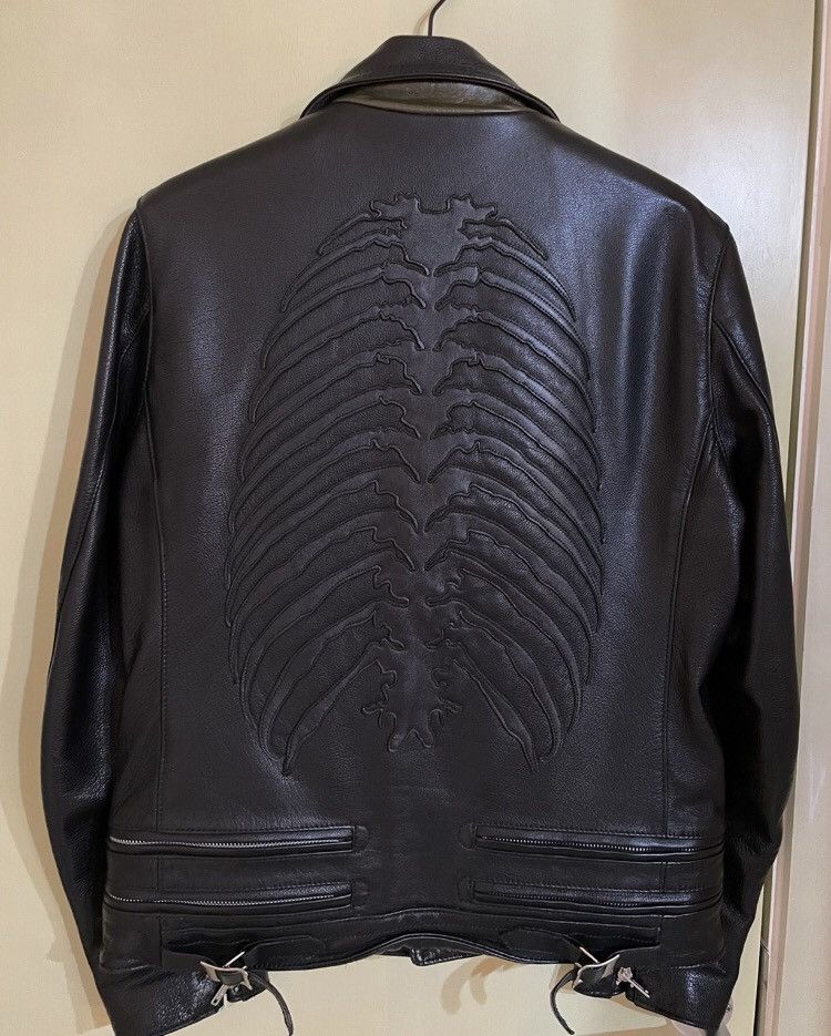 Undercover undercover Leather jacket with a blackBlack and Undercover undercover Leather jacket with a blackBlack and