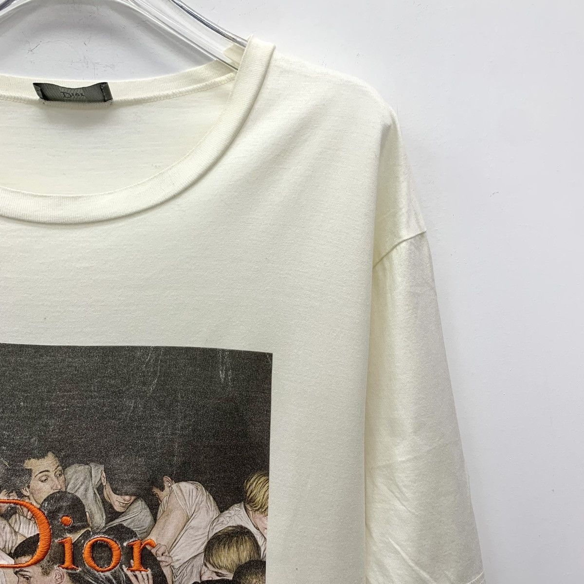 Dior White Short Sleeve Graphic Print T-Shirt Size US XL / EU 56 / 4 - 3 Thumbnail