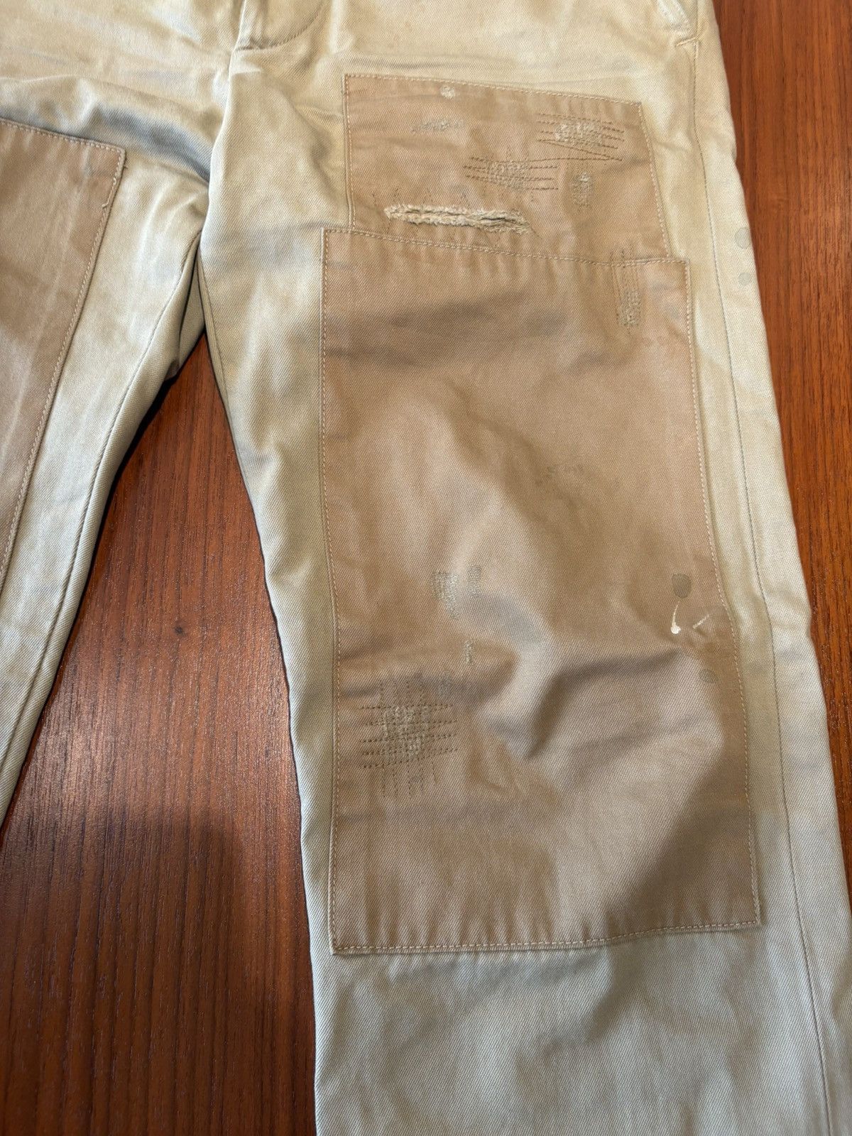 RRL Ralph Lauren RRL DOUBLE RL RALPH LAUREN FIELD FIT REPAIRED CHINO Size US 28 / EU 44 - 3 Thumbnail