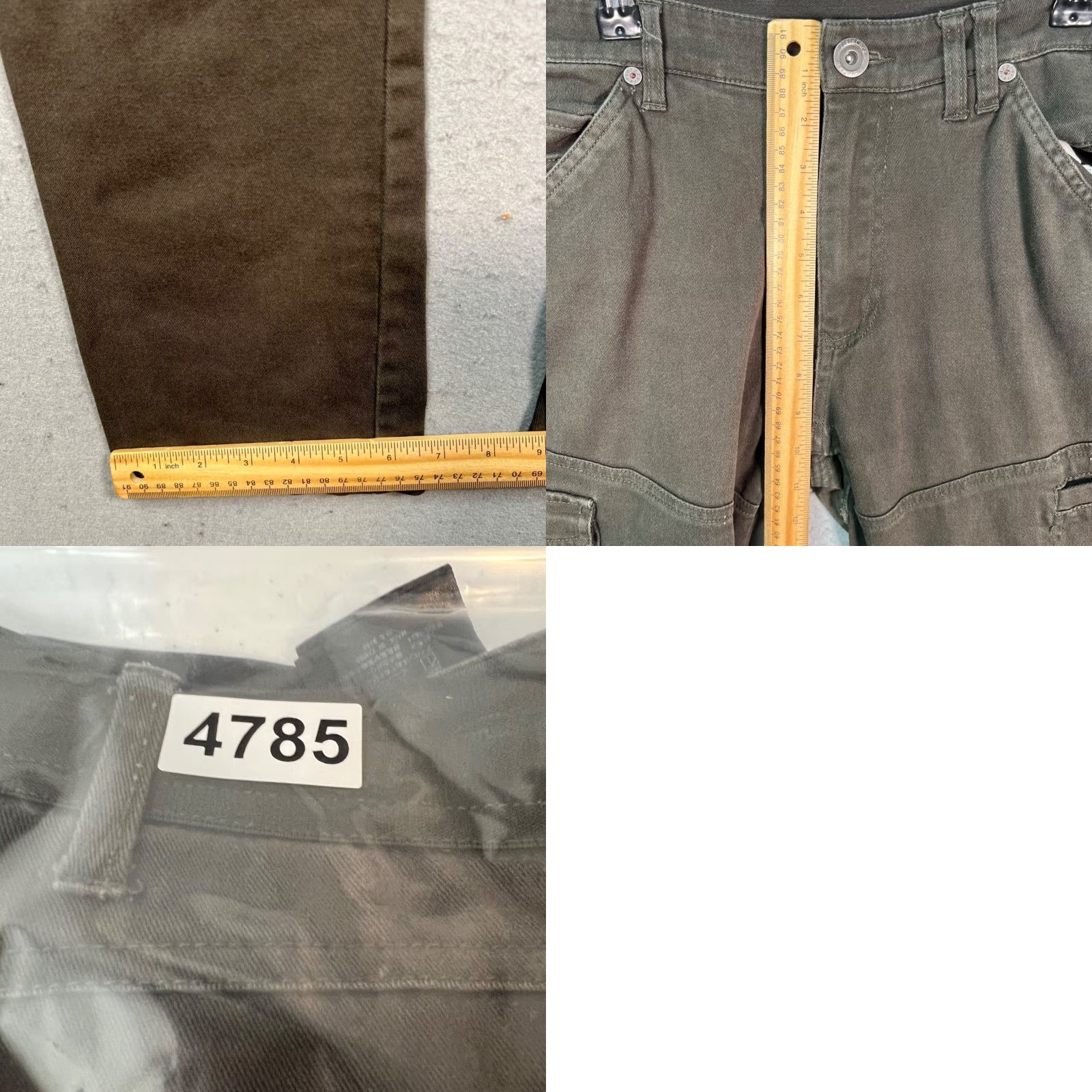 Vintage FieldCore Cargo Pants Mens Large Brown Cotton Canvas Cargo Pocket Mens Trousers Size US 33 - 8 Thumbnail