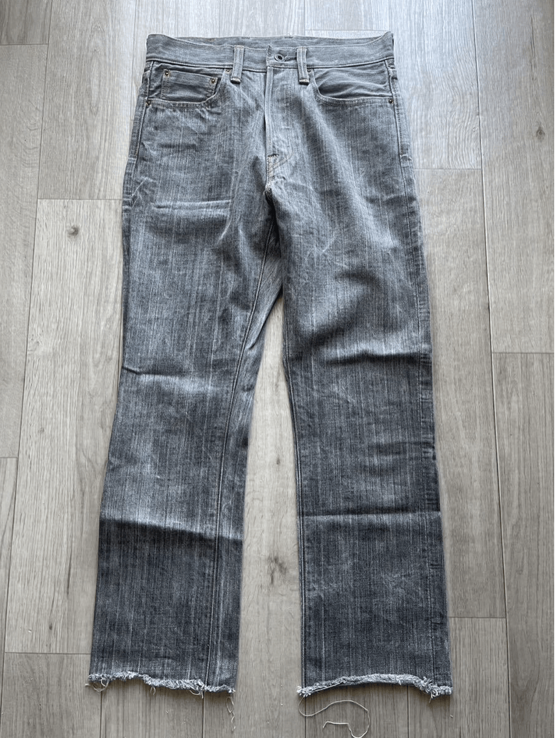 image of Kapital Raw-Edge Denim Pants 90's Size29 in Grey, Men's
