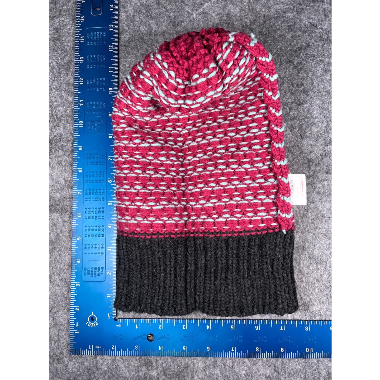 Pinko Horseware Beanie Hat Women One Size Pink Zig Zag Knit 100% Acrylic Pom Winter Outdoor Ski Style Mens Womens? Size ONE SIZE - 6 Thumbnail