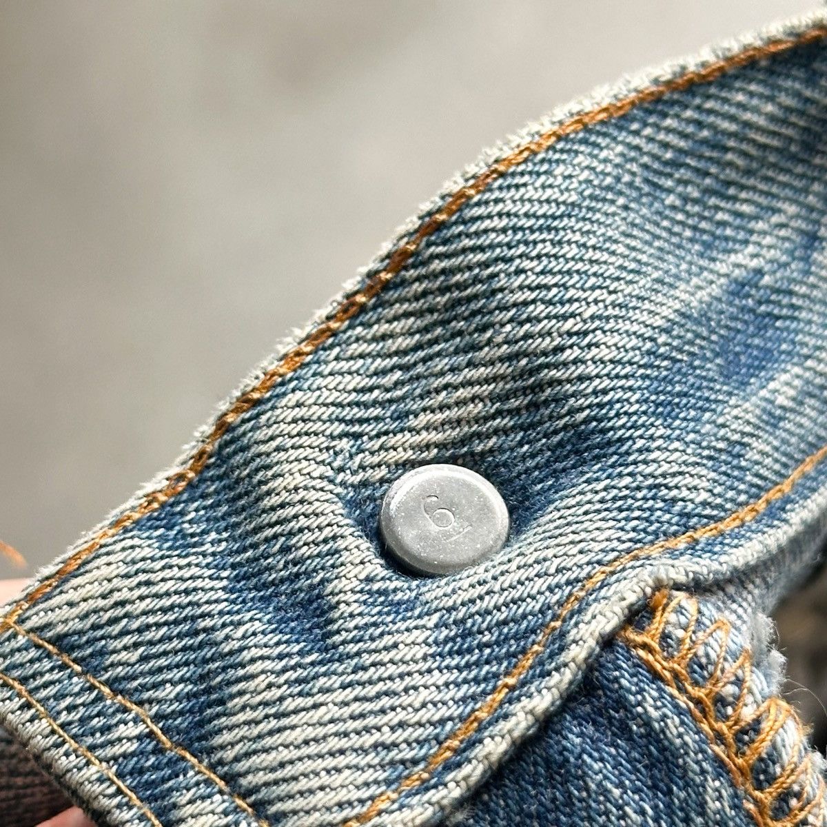 Levi's 70s Vintage Levis BORO THRASHED 501 66 Early Repair Denim Size US 33 - 10 Thumbnail
