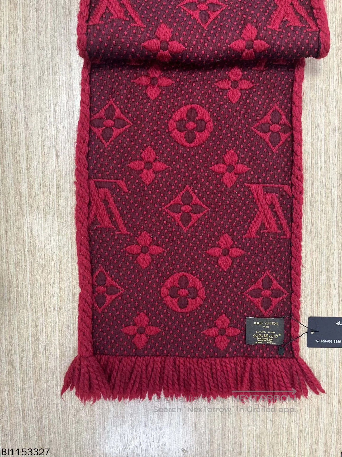 Louis Vuitton louis vuitton logomania wool scarf 160x31. Size ONE SIZE - 2 Thumbnail
