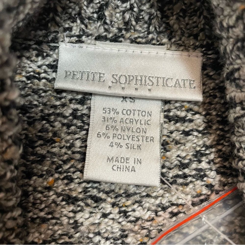 Other NWT New Petite Sophisticate Cotton Silk Blend Knit Grey Car Size XS / US 0-2 / IT 36-38 - 7 Thumbnail