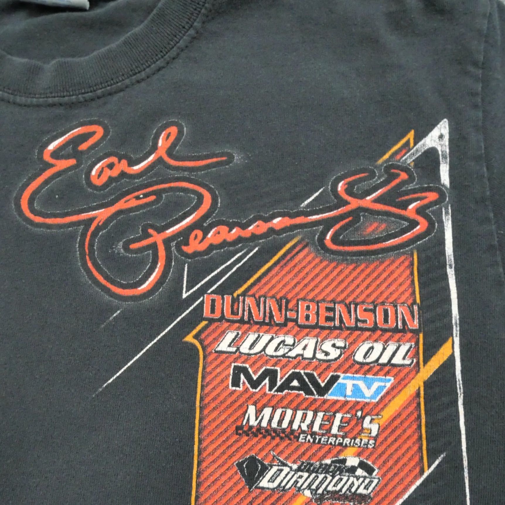 Gildan Gildan T Shirt Mens Small Black Motorsports Racing Cars Y2K Earl Pearson JR Size US S / EU 44-46 / 1 - 5 Thumbnail
