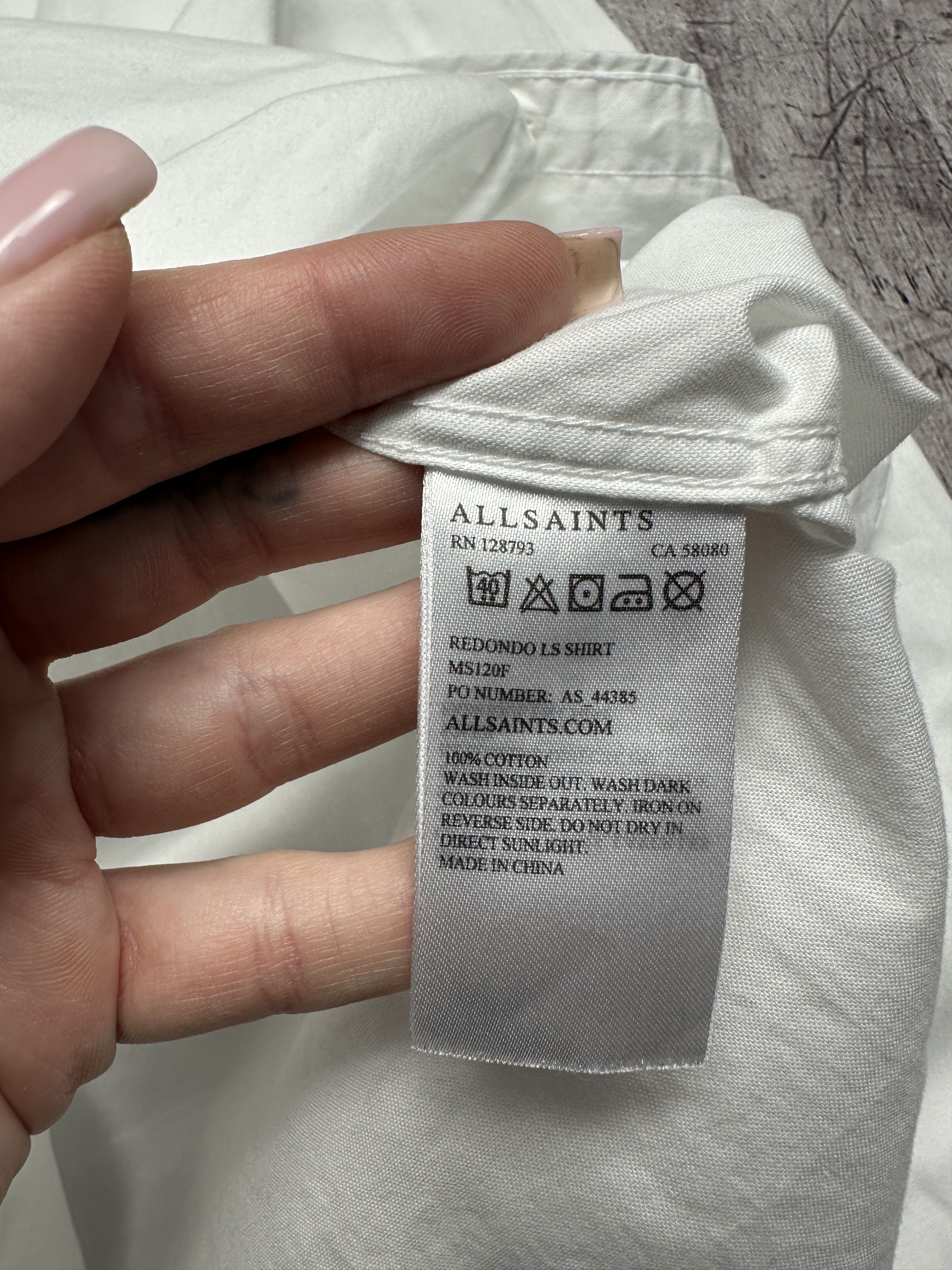 Allsaints Allsaints Redondo Mens Long Sleeve Shirt Size US M / EU 48-50 / 2 - 5 Thumbnail